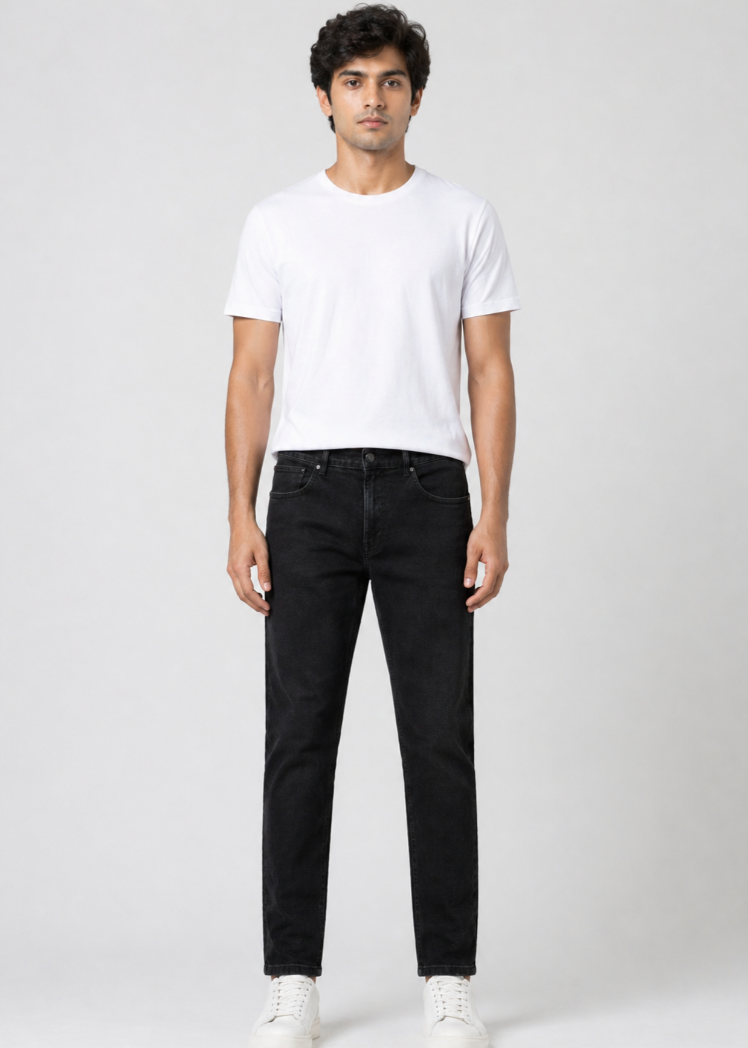 denim Jeans in Black by Kaasa Enterprises