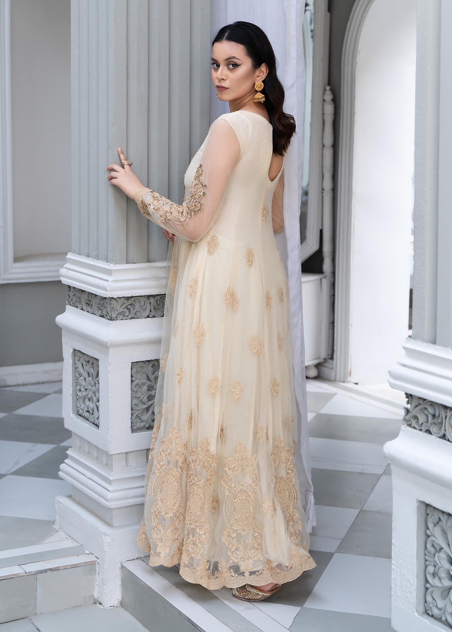 net Pishwas in Ivory