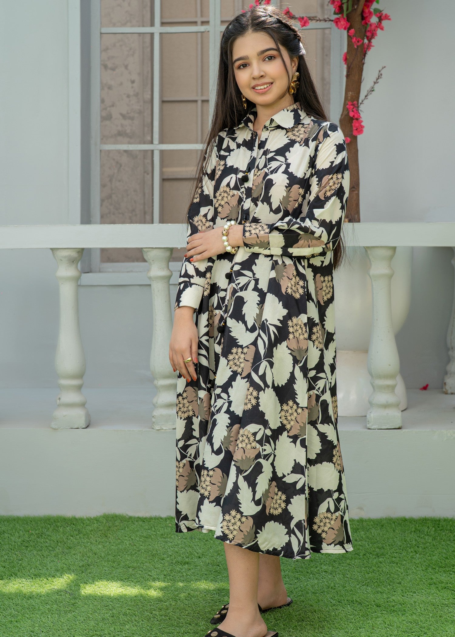 silk Maxi in Beige