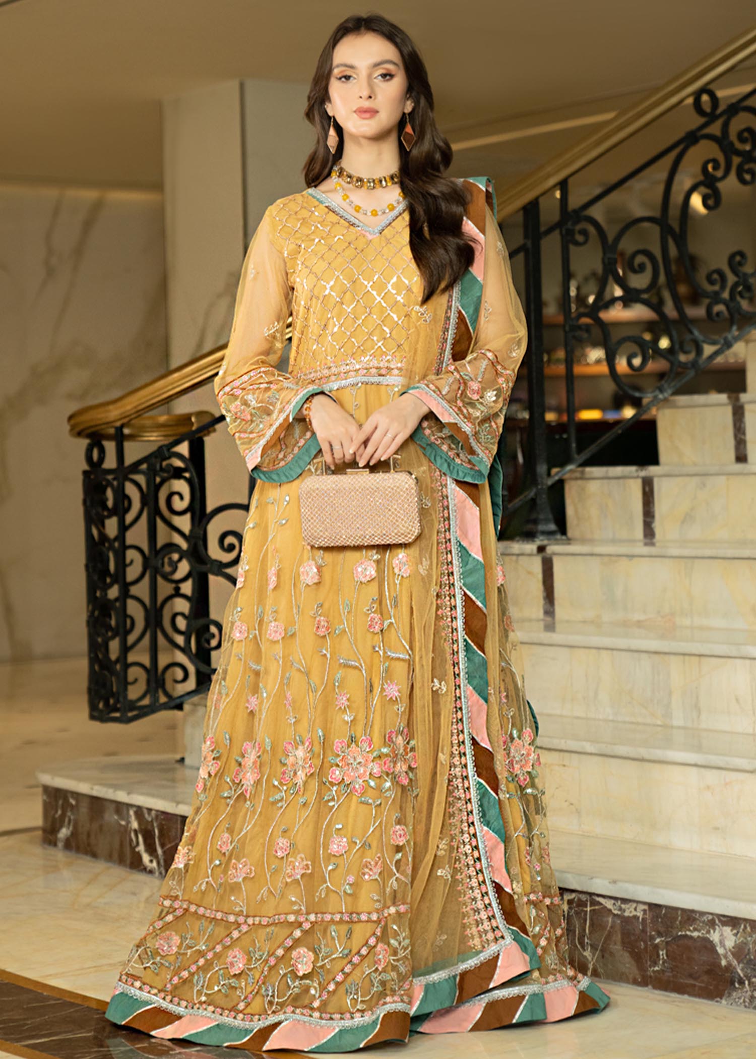 net Unstitched in Yellow