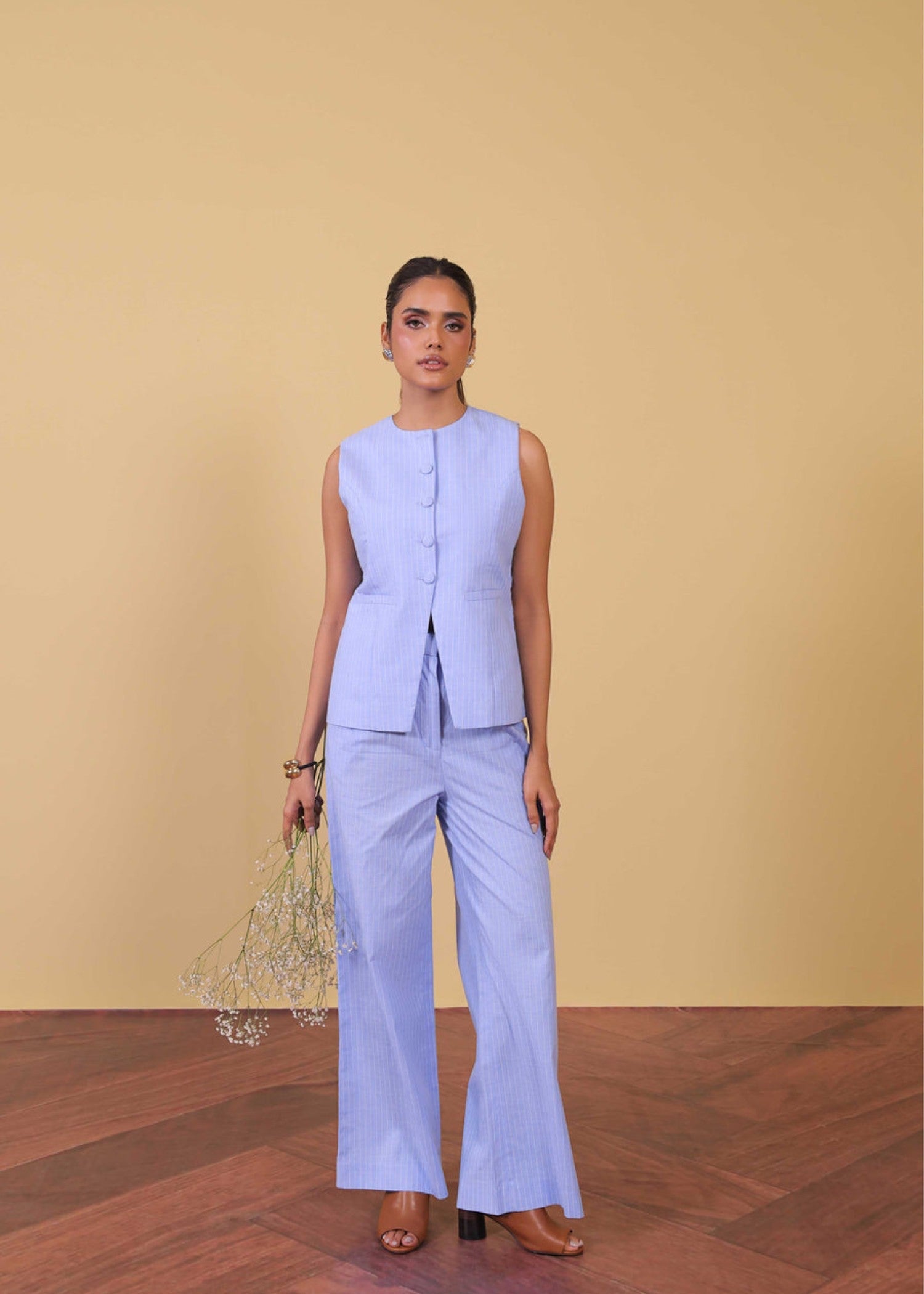 polycotton Top in Lilac