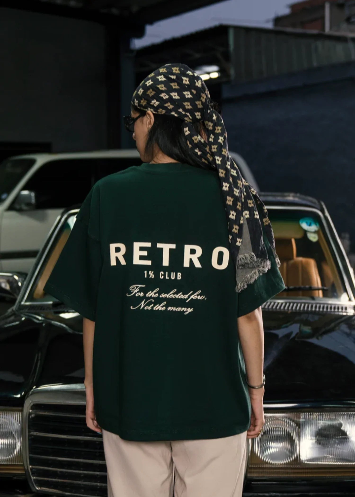 cotton jersey T Shirt in Bottle green