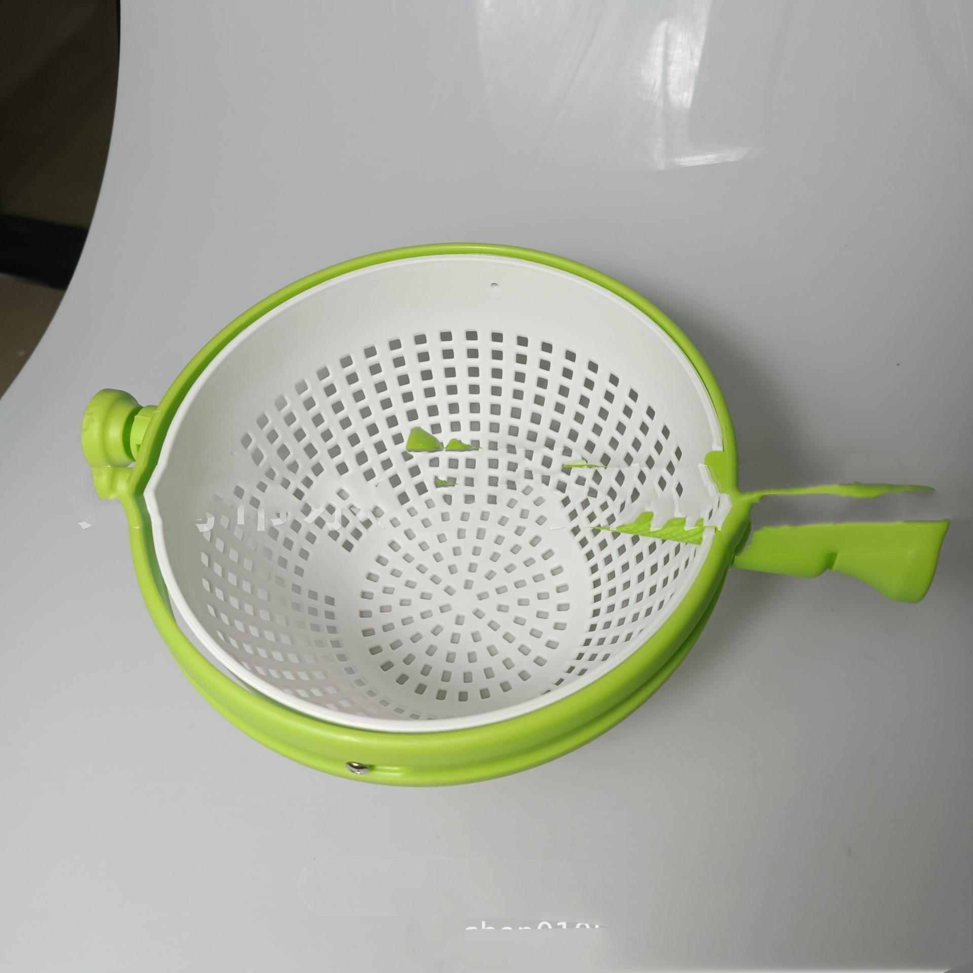 Kitchen Vegetable Washing Tools Rotary Drainer Vegetable Washing Filter Basket Washing Vegetable Basket