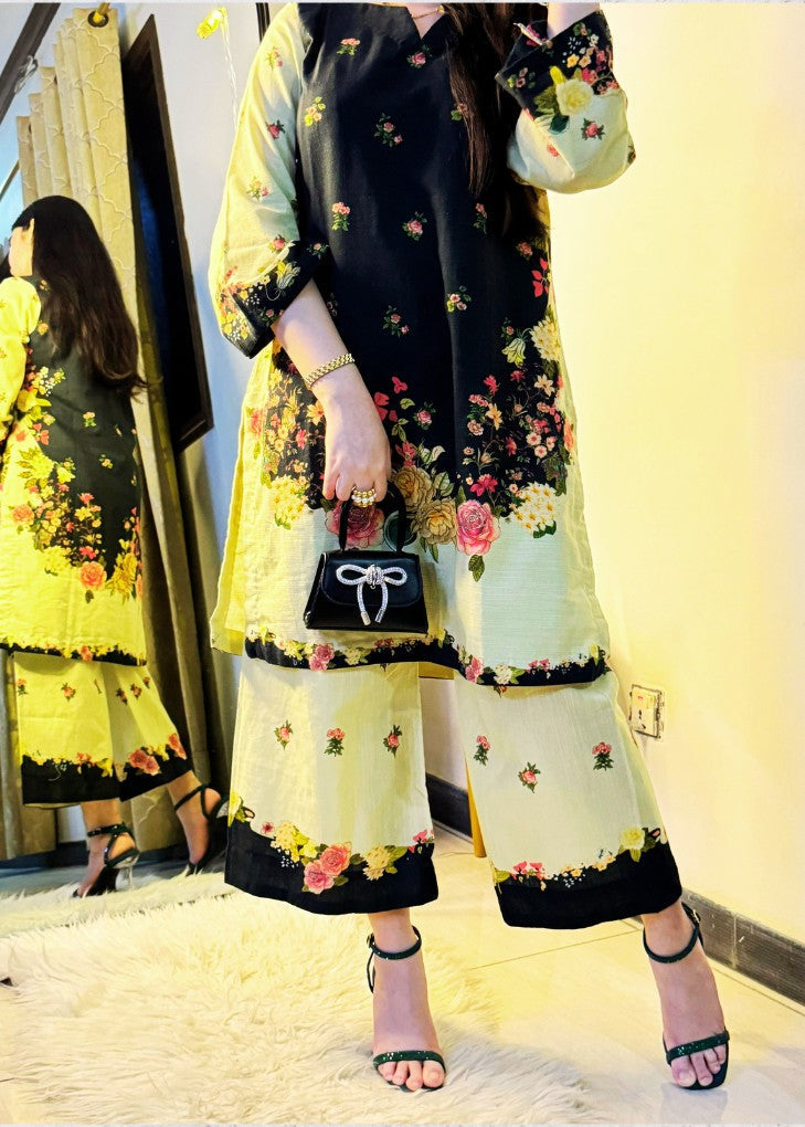 khaddar Co Ord Sets in Butter