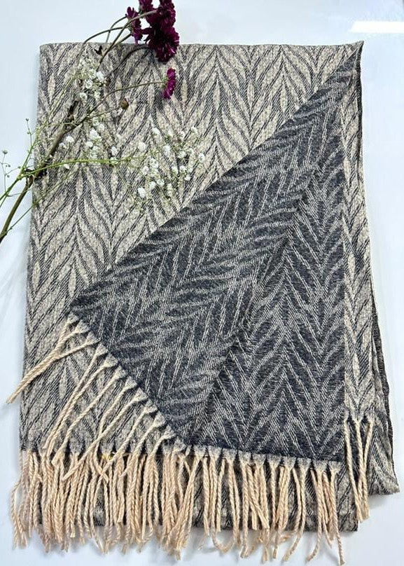 wool Hijab in Black