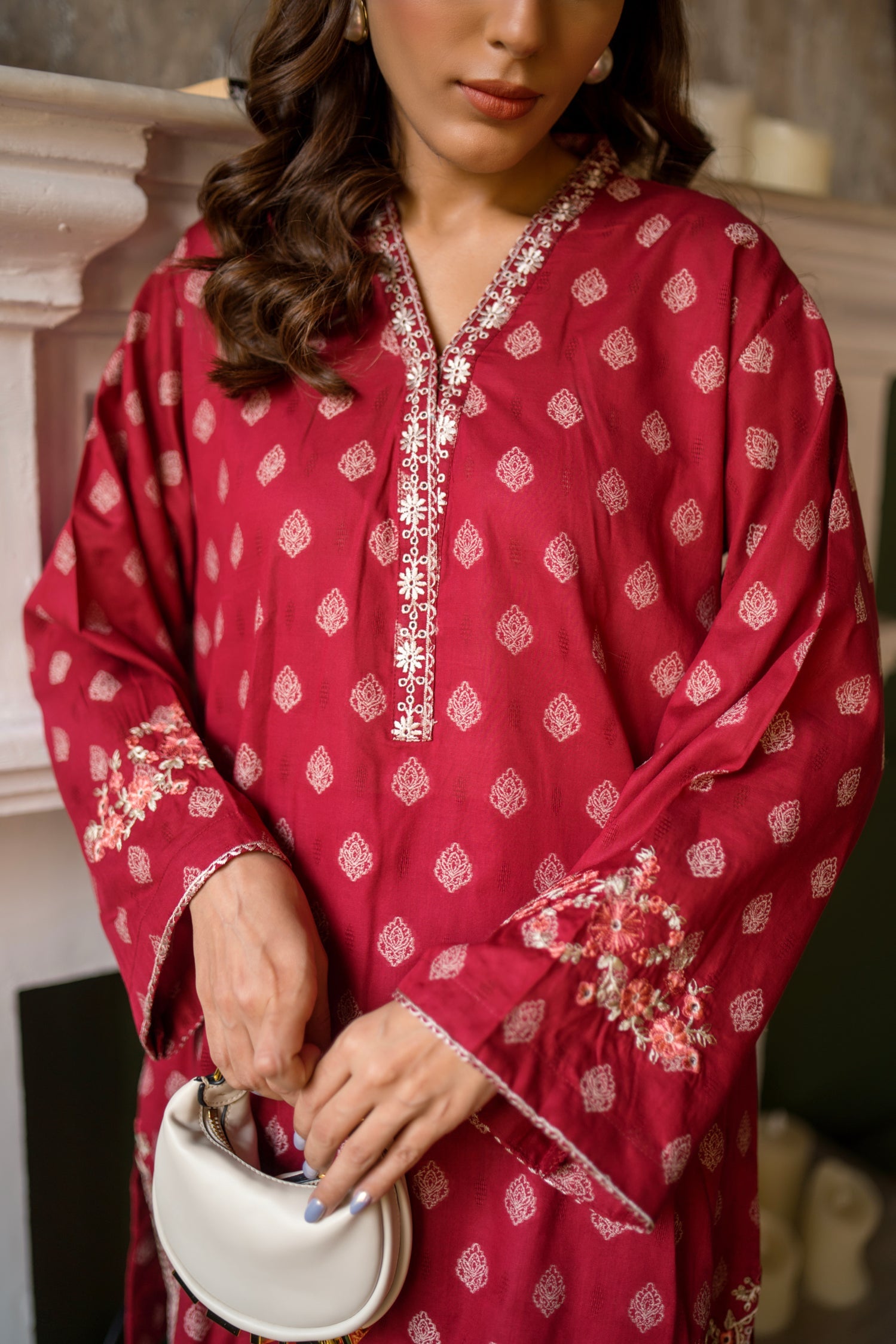 cotton Kurti in Red