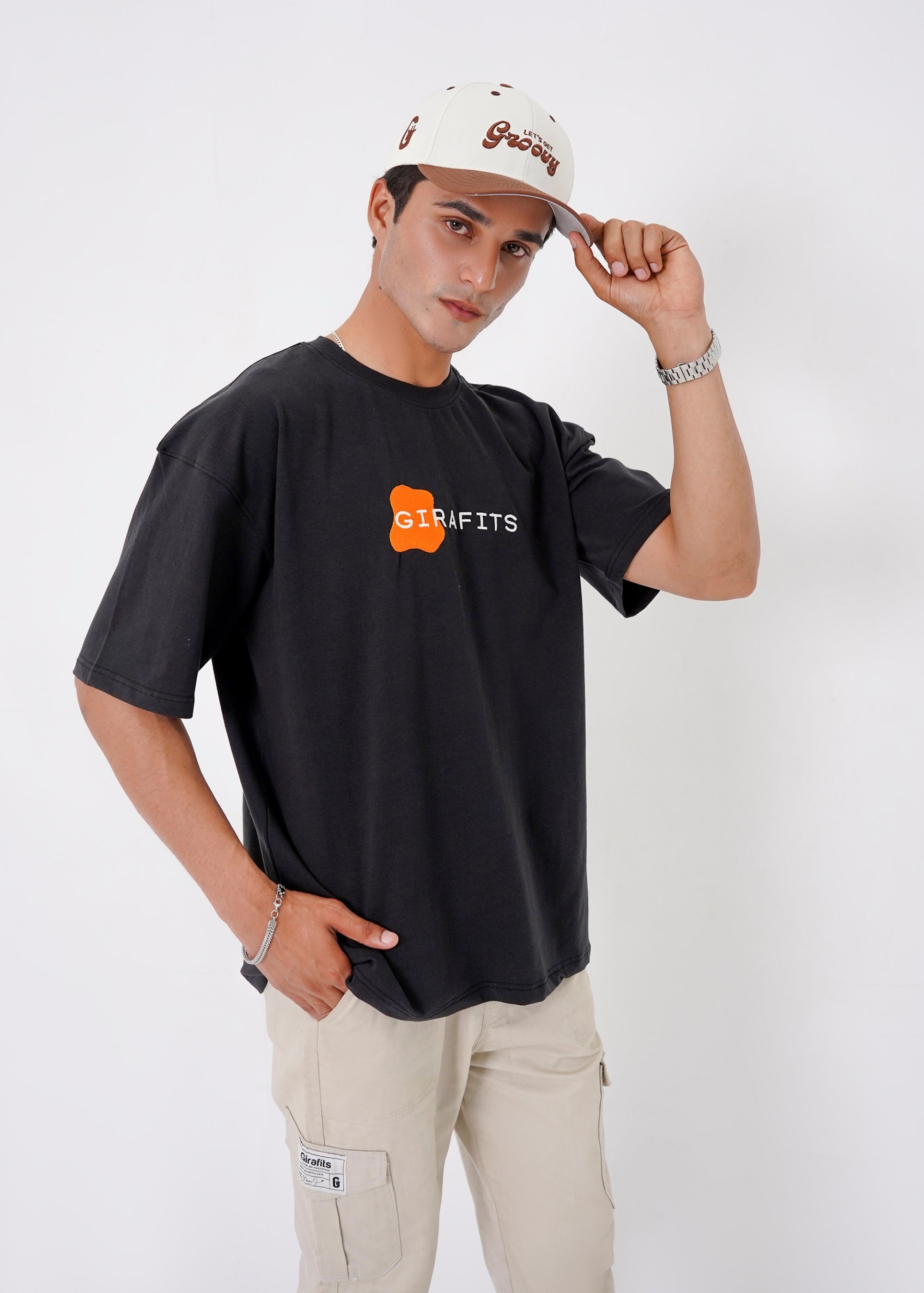 spandex T Shirt in Black