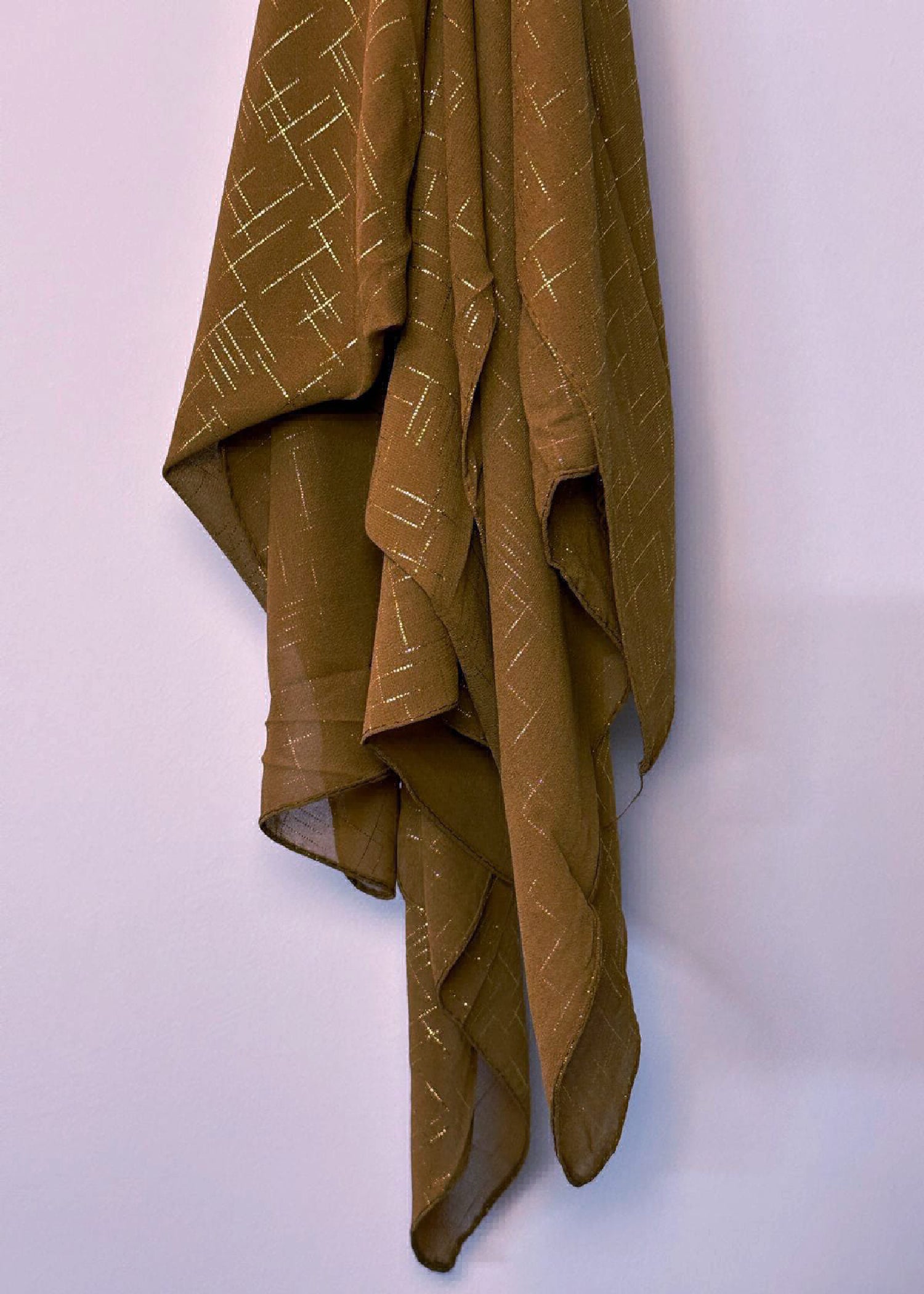 georgette Hijab in Coffee brown