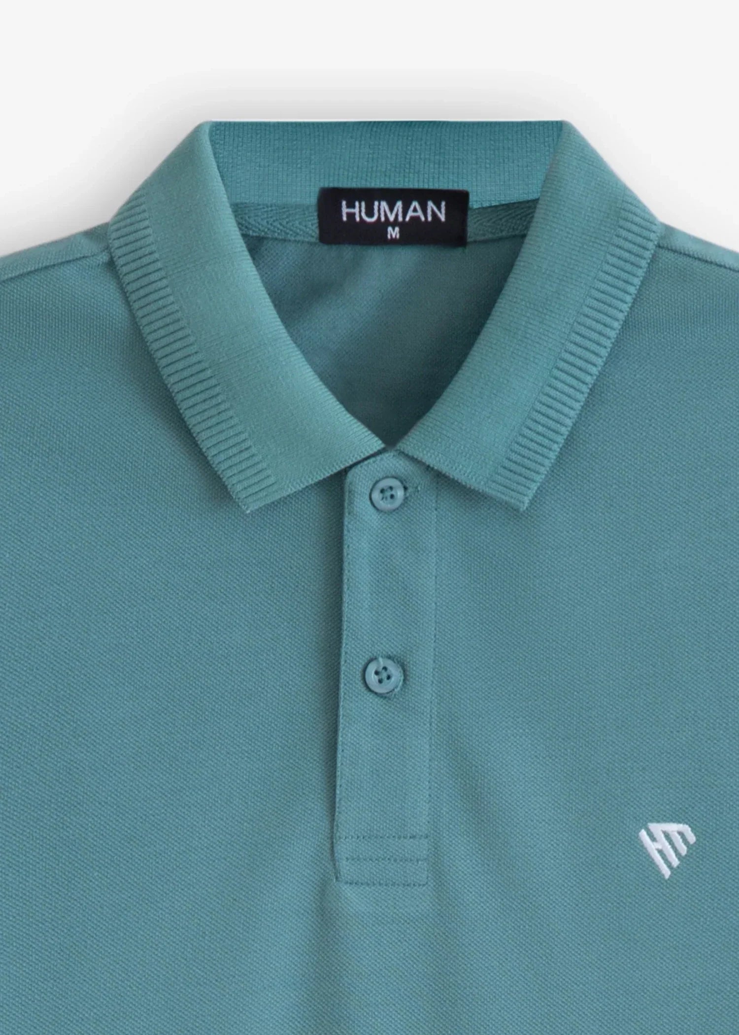 cotton Polo Shirt in Sea green