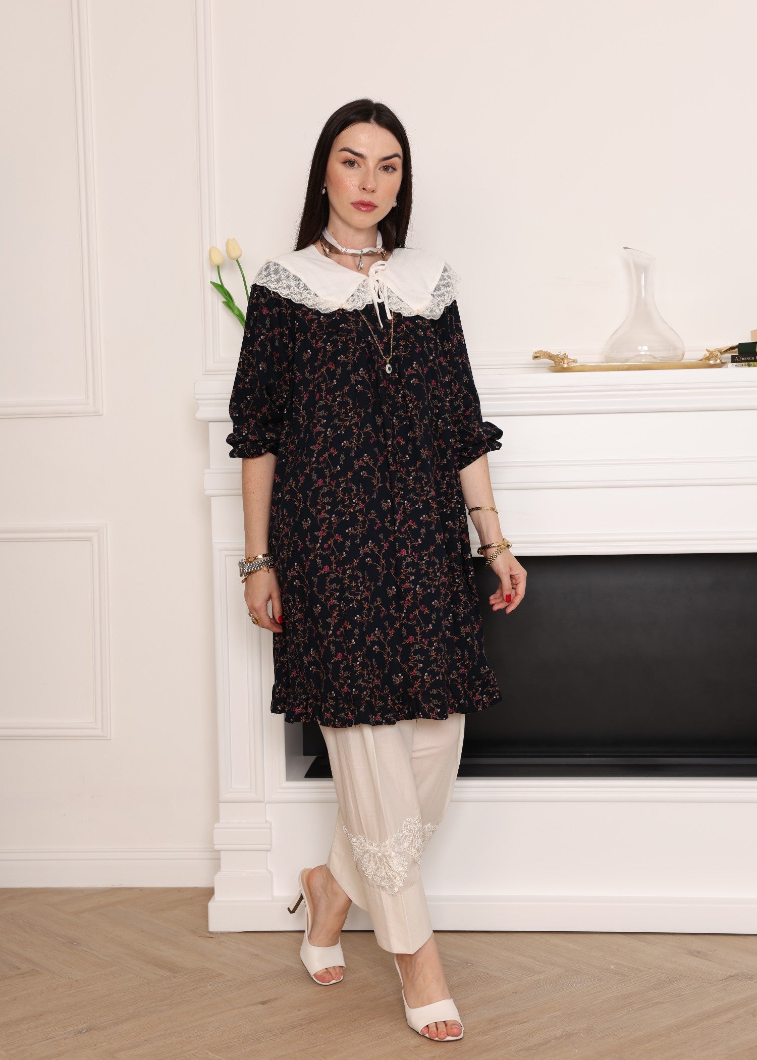 cotton Tunic in Black