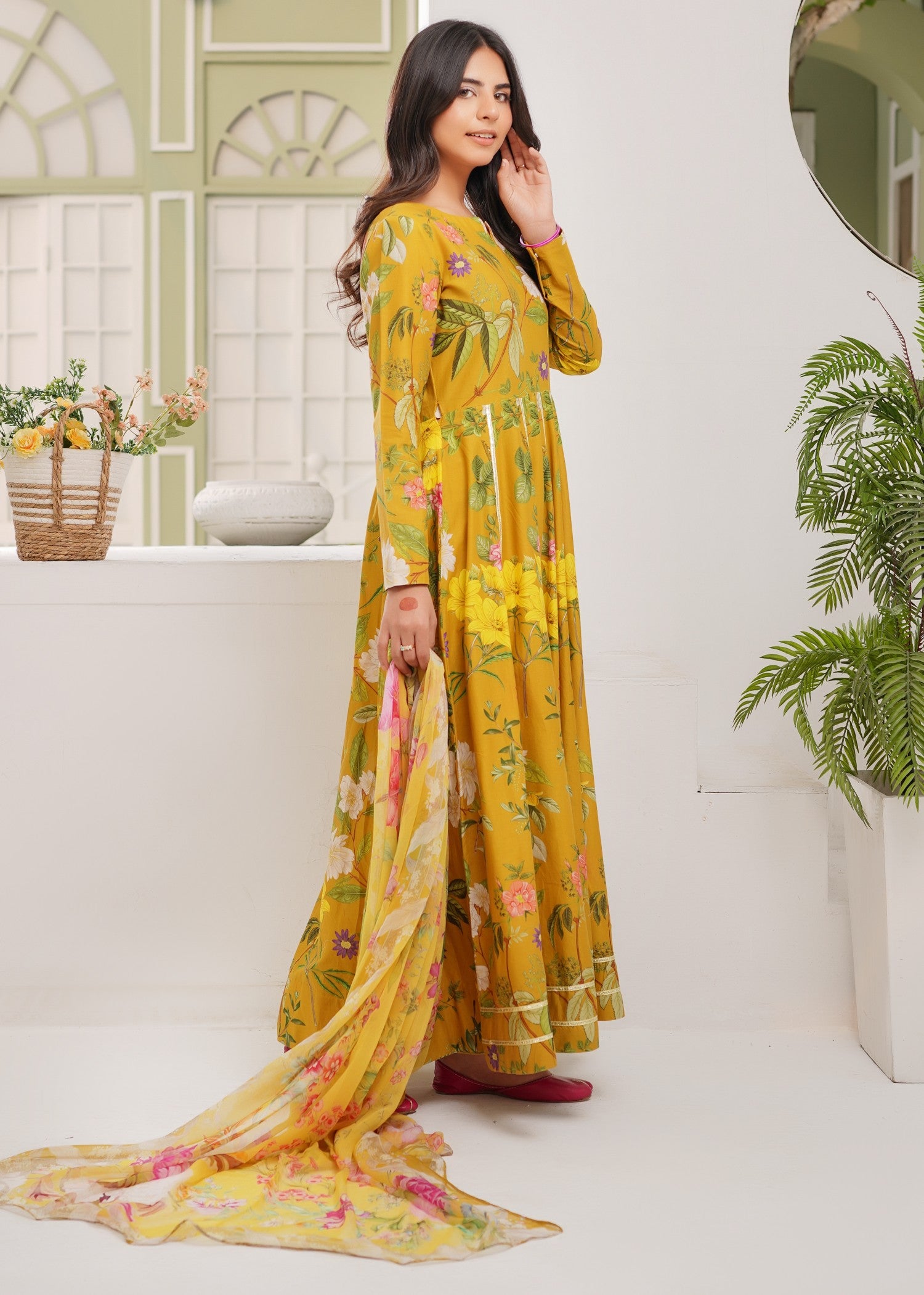 lawn Maxi in Mustard