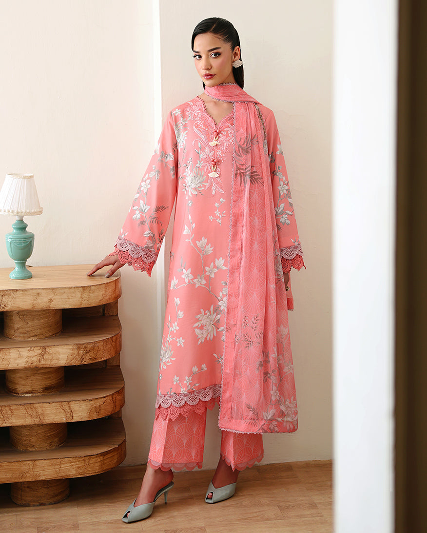 Eclat Garden Printed Lawn – Azalea Grace