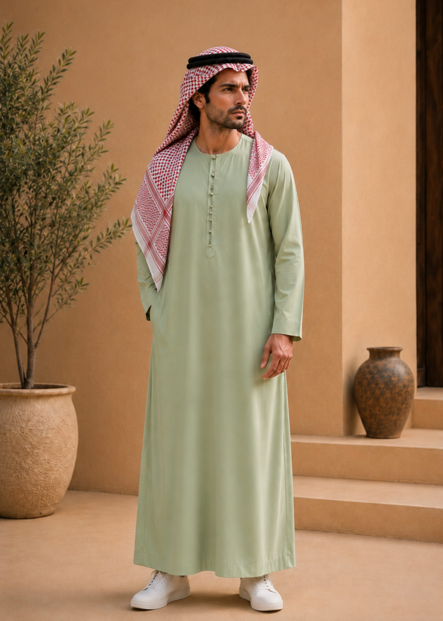 wash & wear Kurta in Mint green