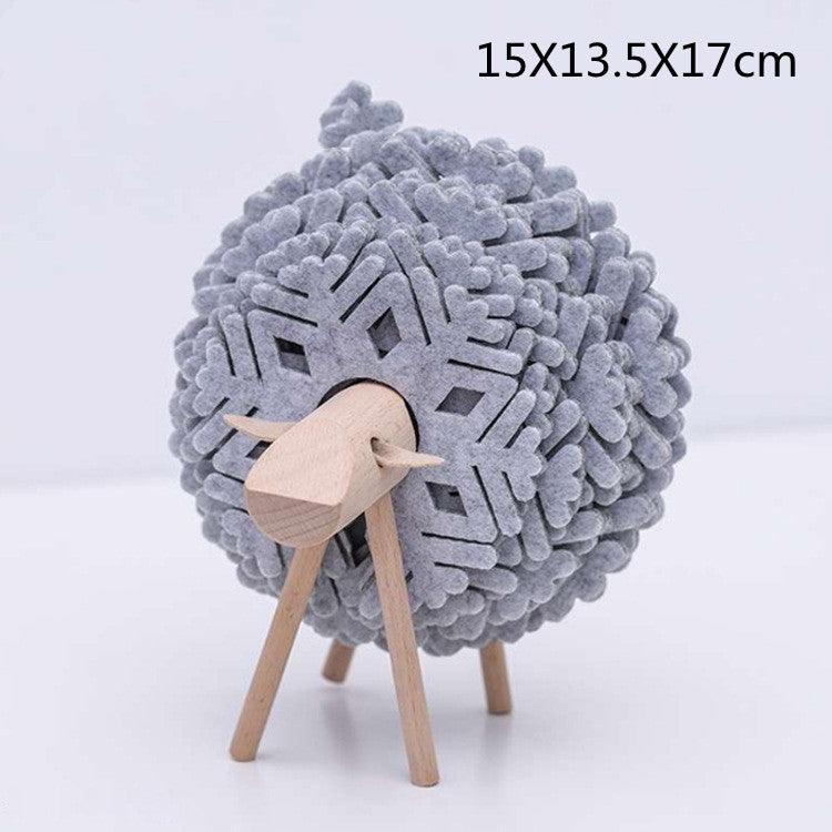 Sheep Elk Anti-Skid Absorbent Insulation Tea Ceremony Felt Coaster Japanese Style Creative Home Office
