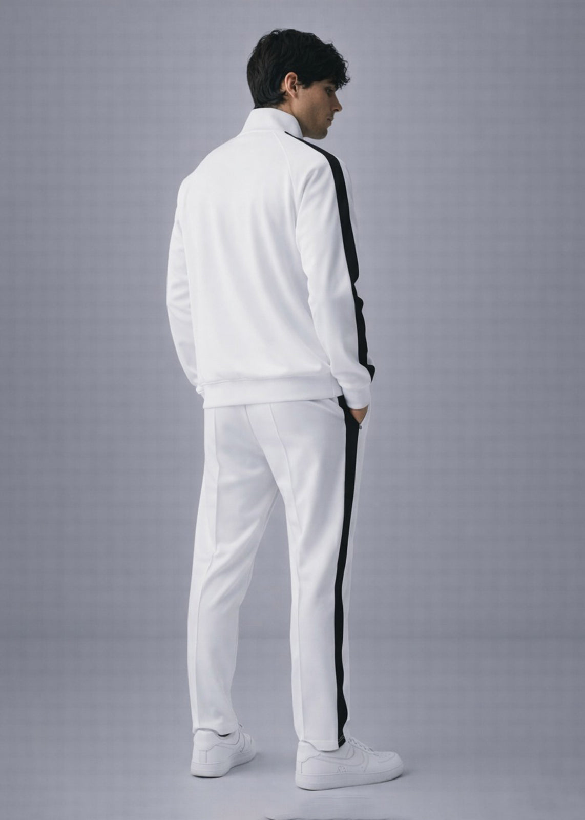 fleece Tracksuit in White