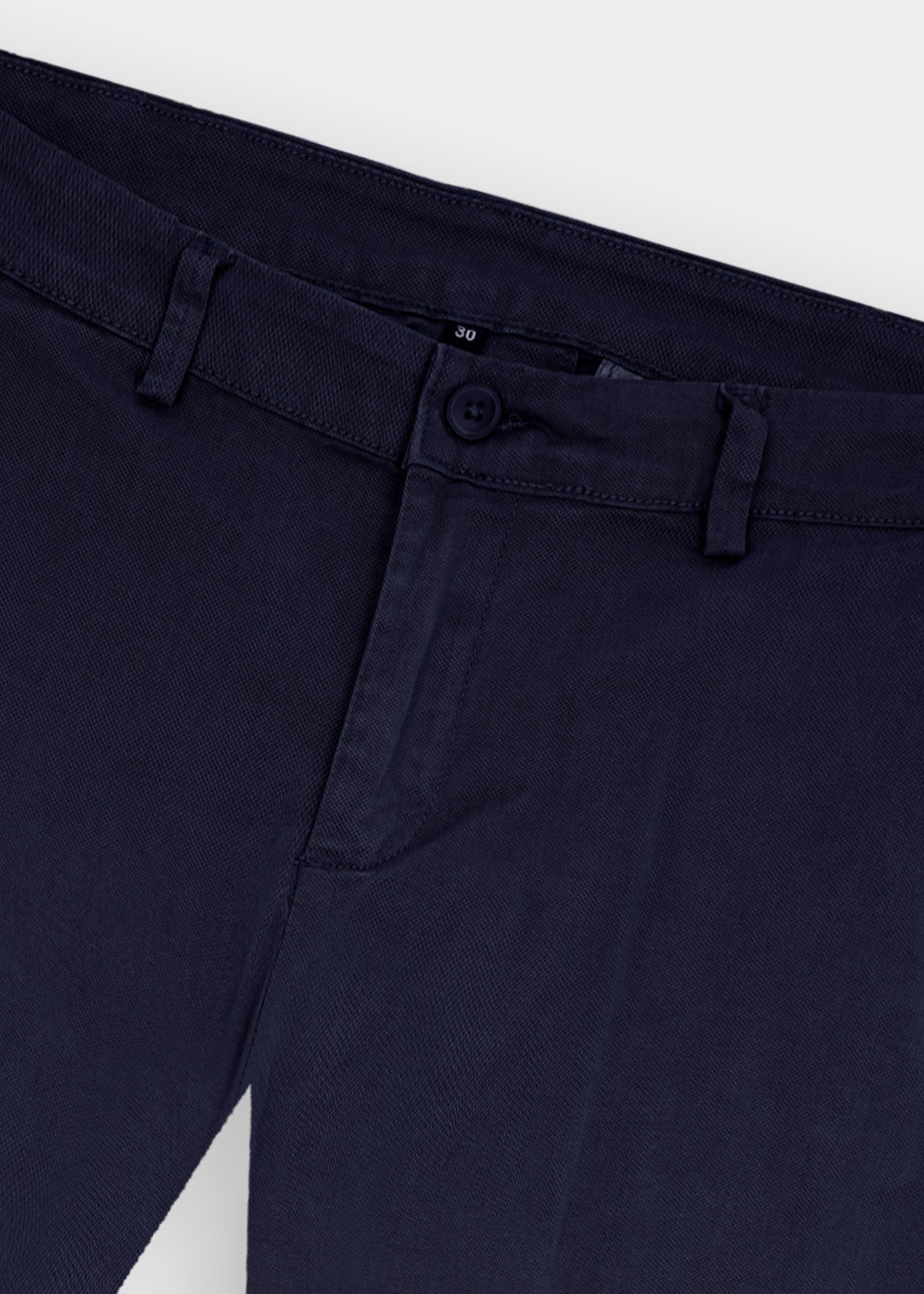 cotton satin Pants in Navy blue