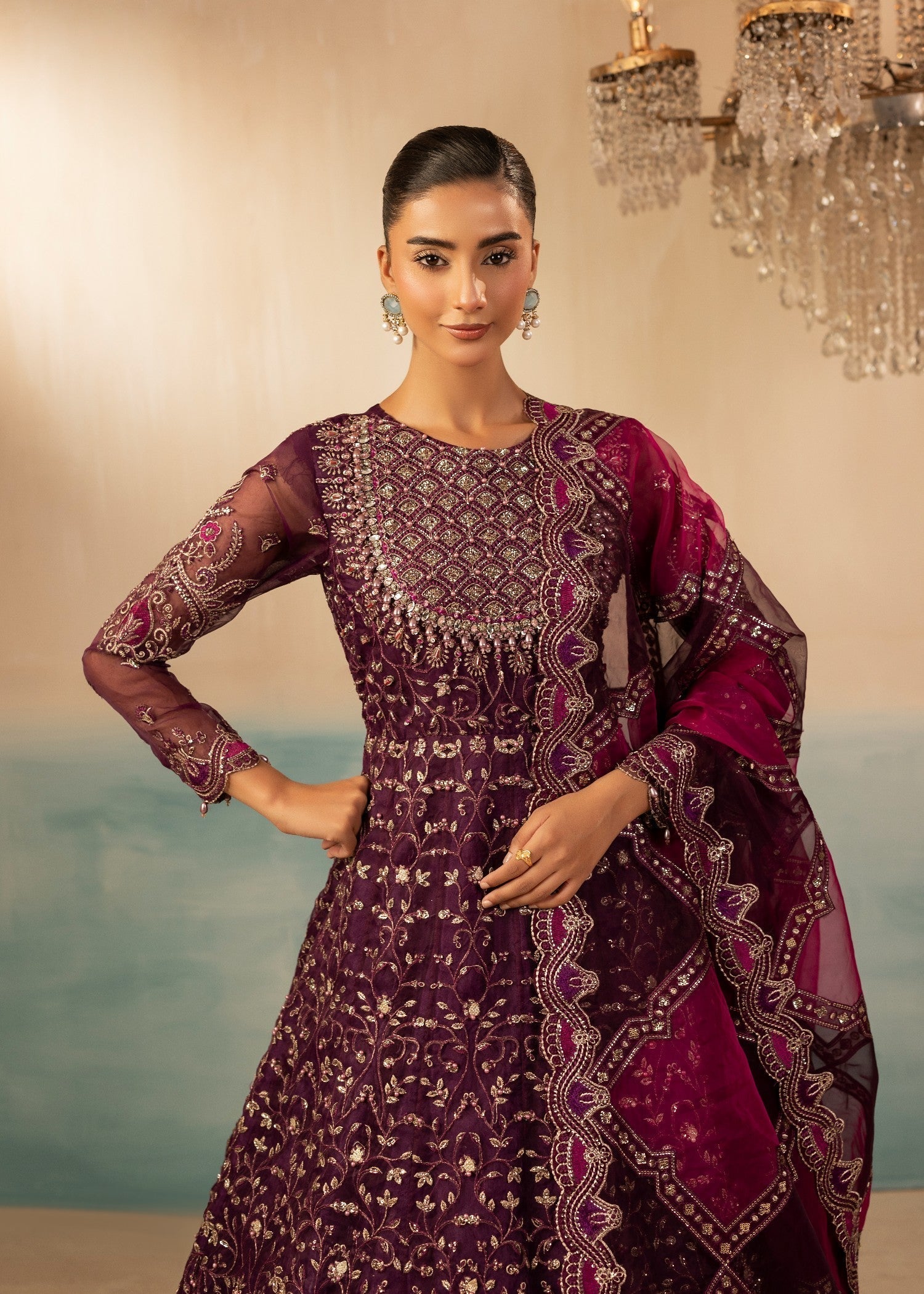 organza Maxi in Purple