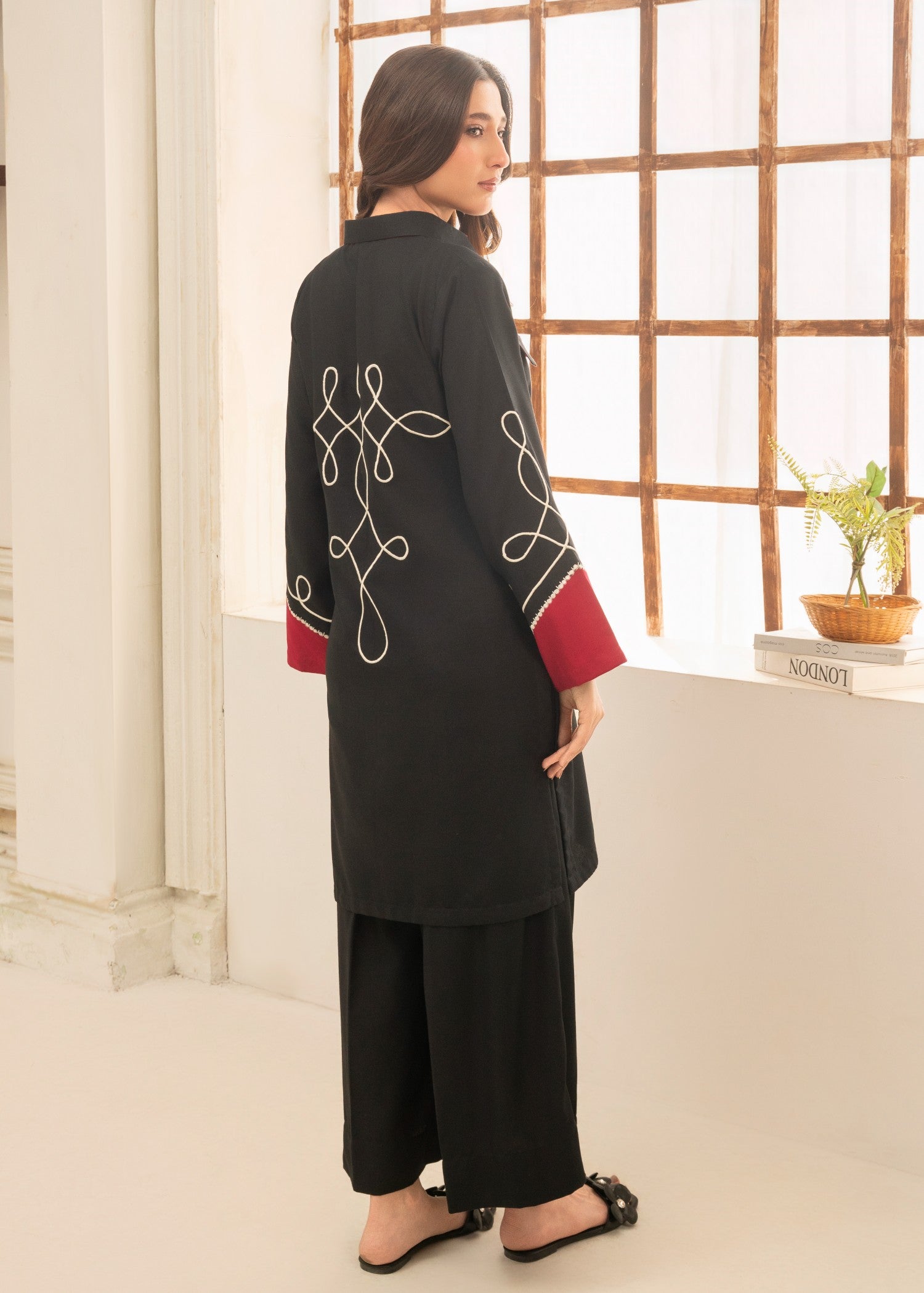 dhanak Co Ord Sets in Black