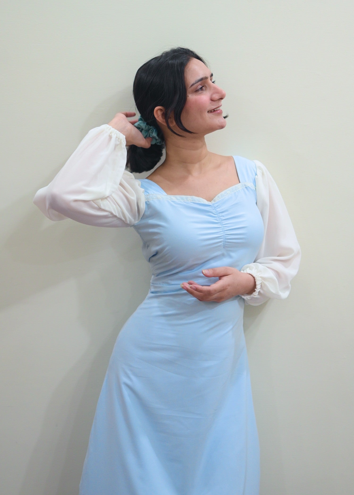 grip Dress in Baby blue