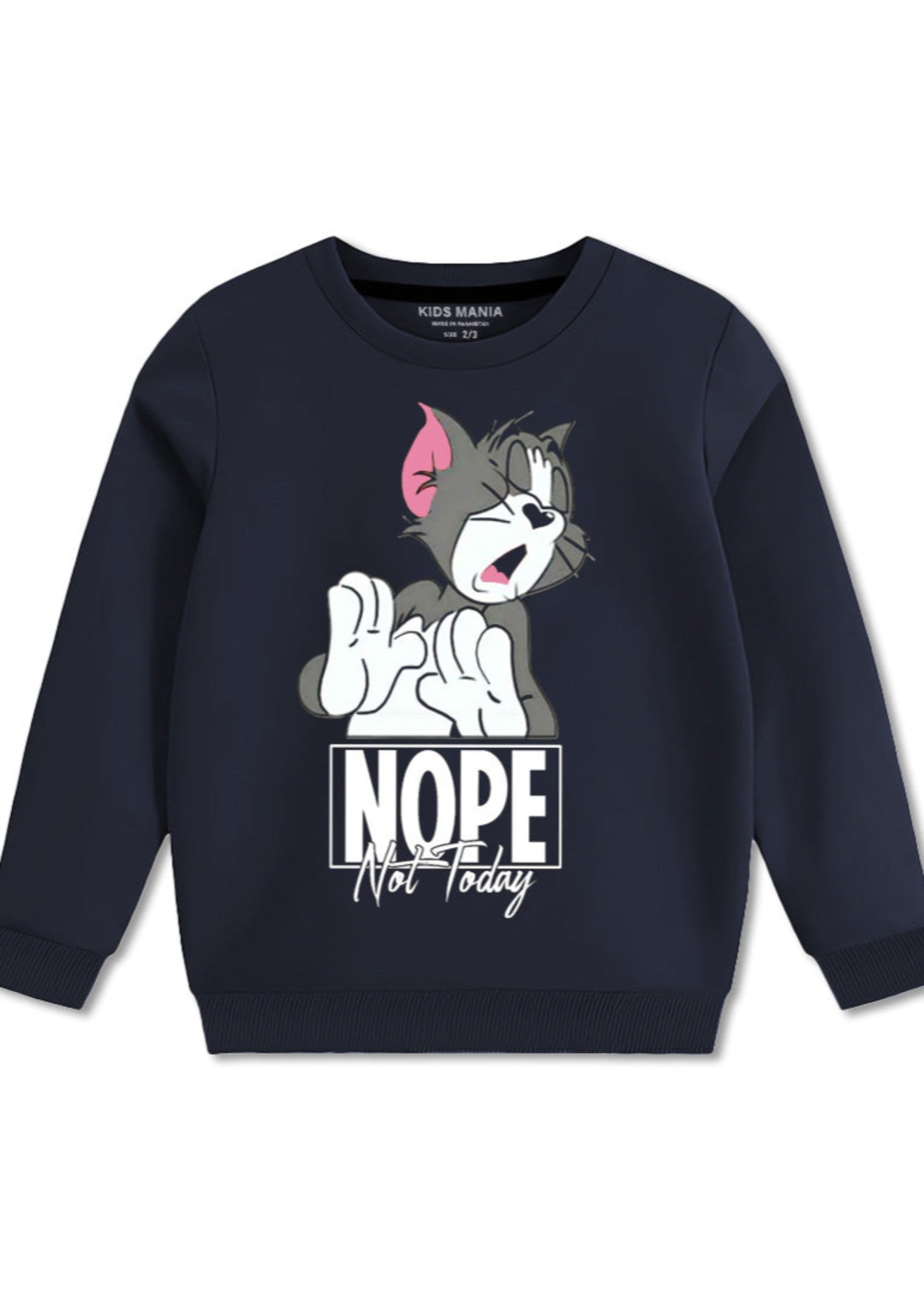 fleece Sweatshirt in Navy blue