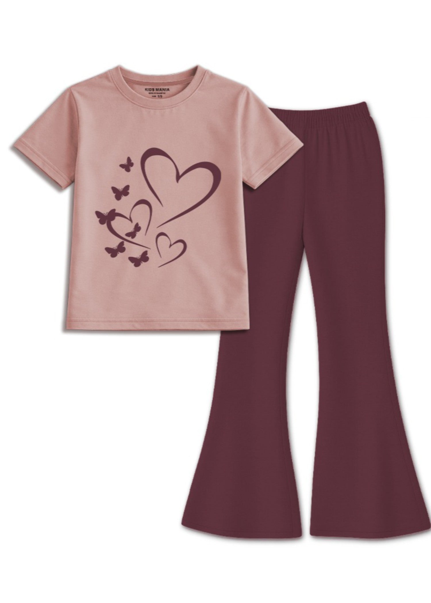 Co Ord Sets in Maroon, rose pink