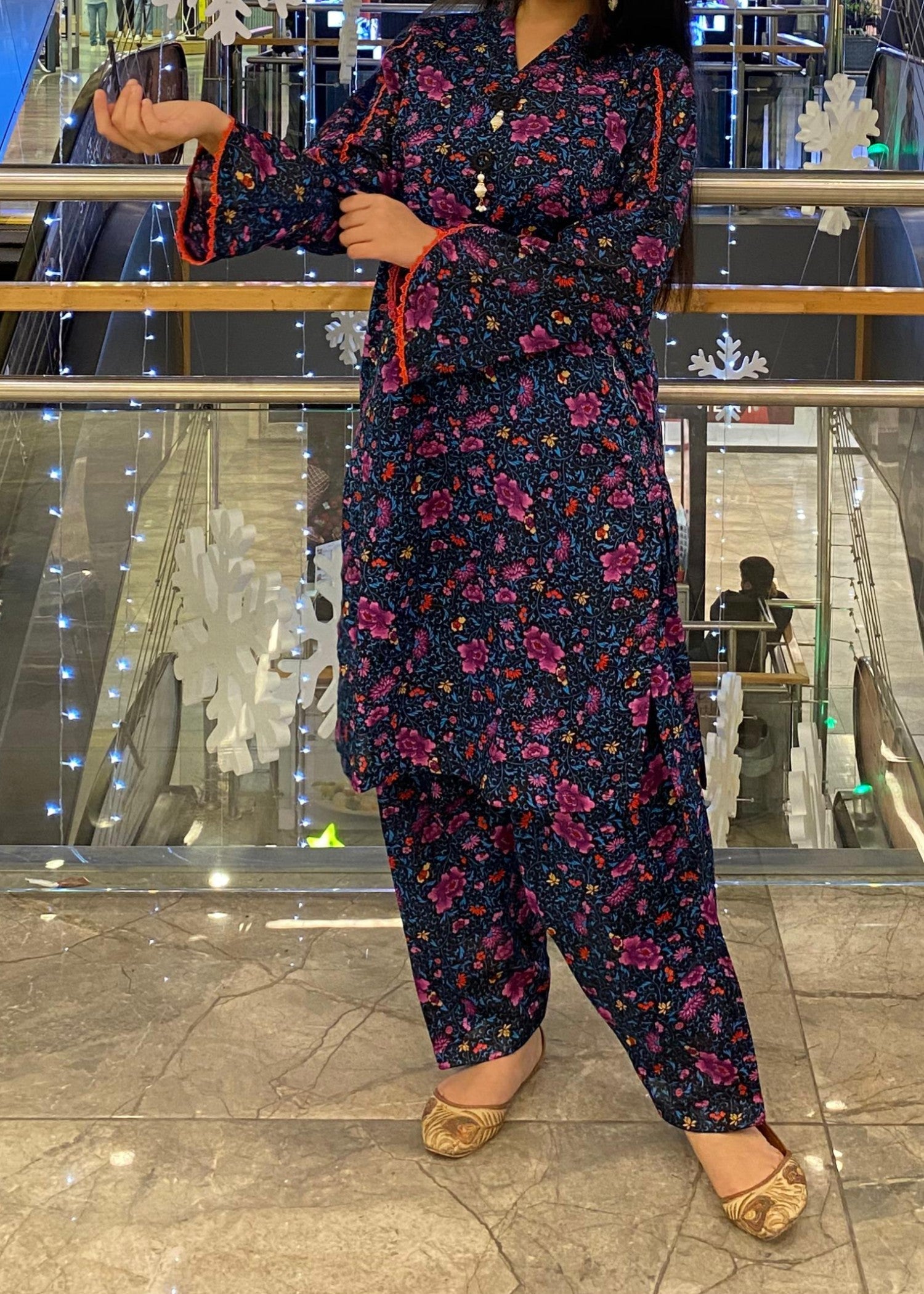lawn Co Ord Sets in Navy blue