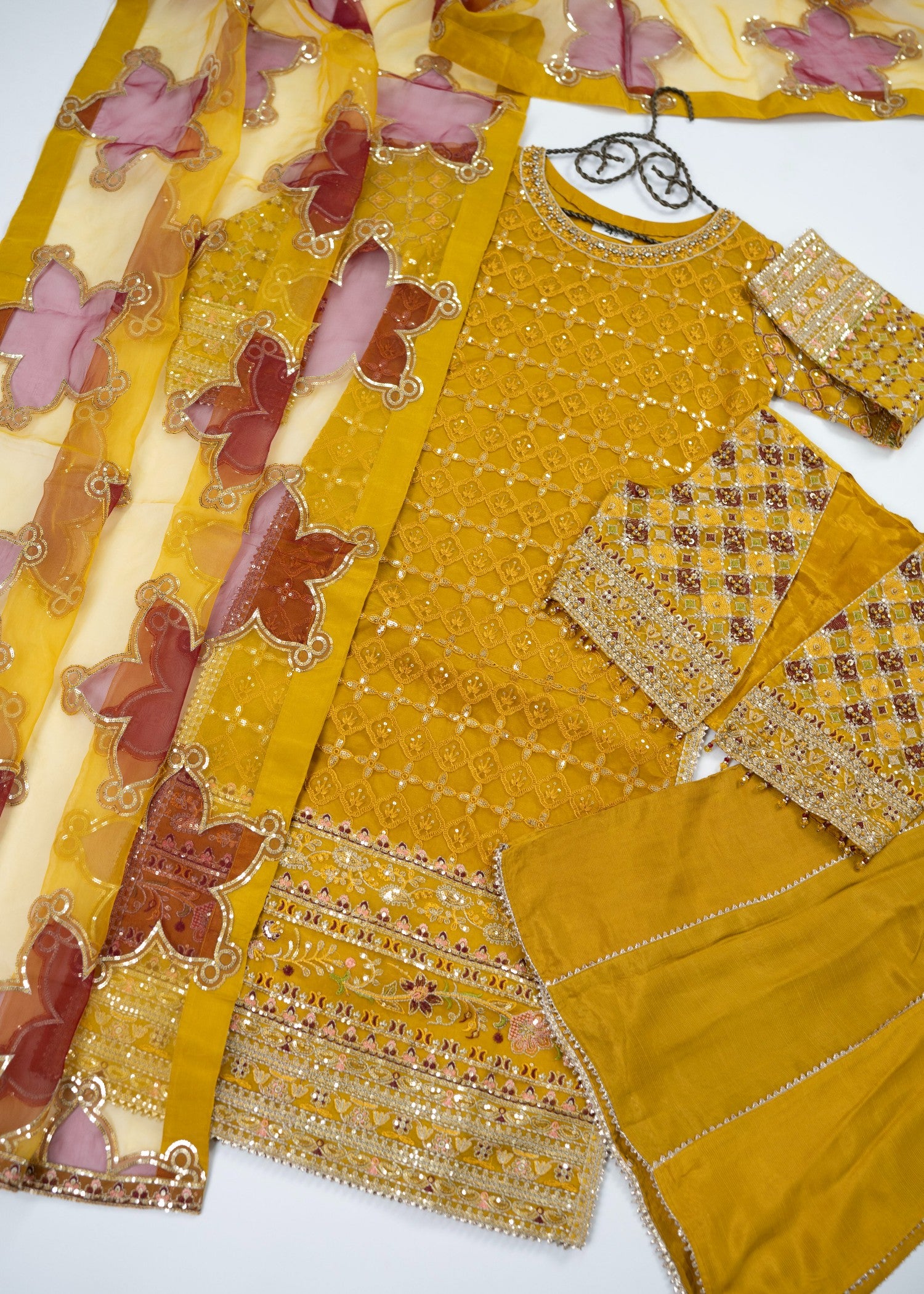organza Jacket in Mustard