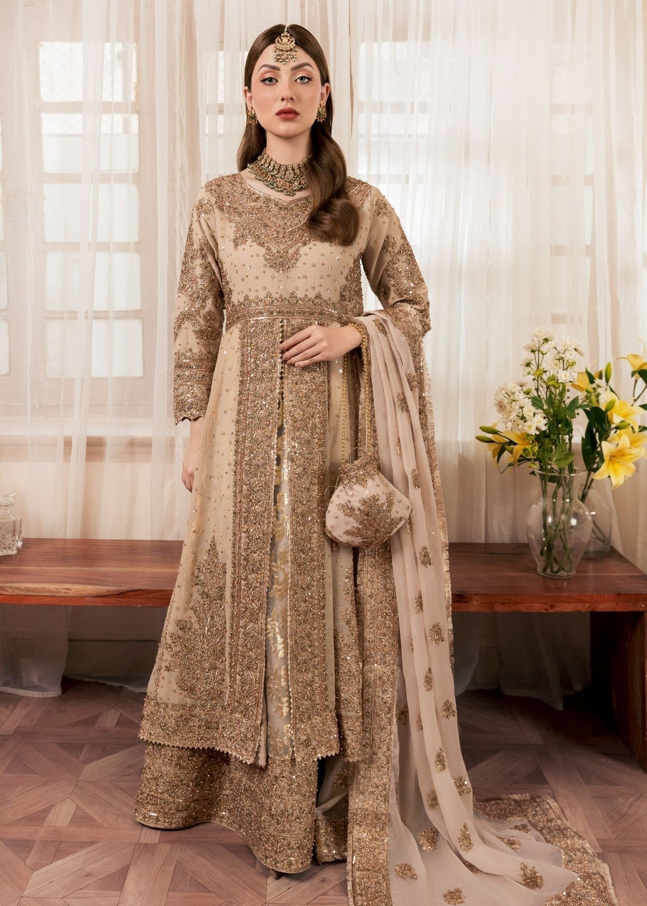 chiffon Maxi in Gold