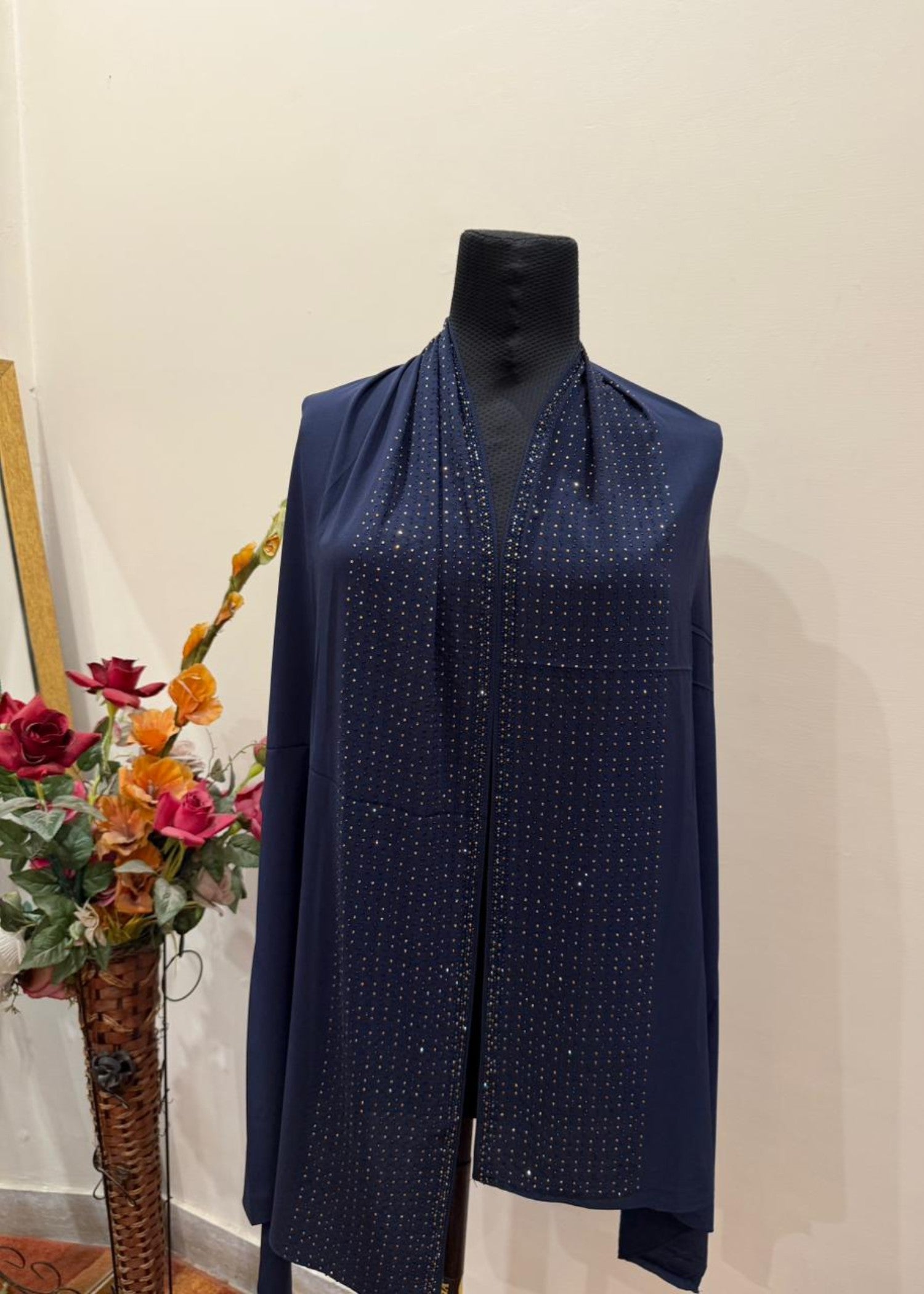 nidha Hijab in Navy blue