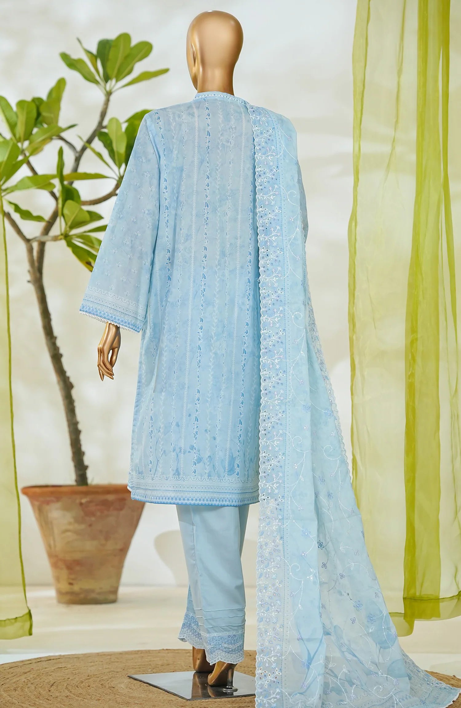 RTW White & White Embroidered Lawn – 2