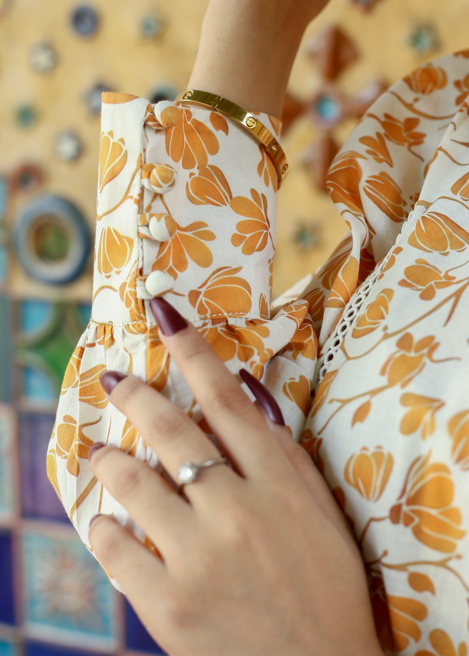 cotton Dress in Mellow yellow