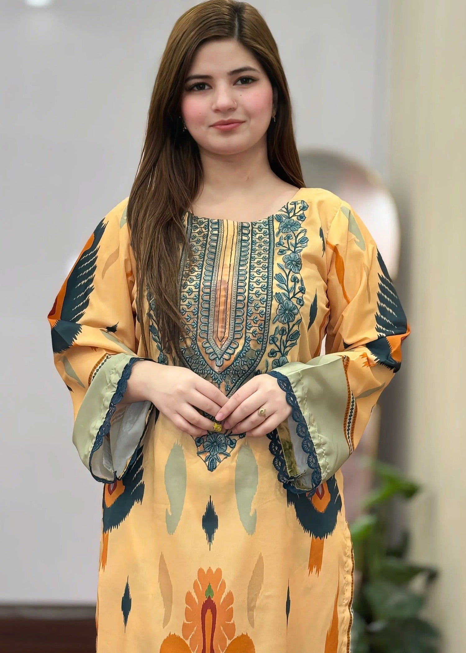 grip Kurta Set in Multi