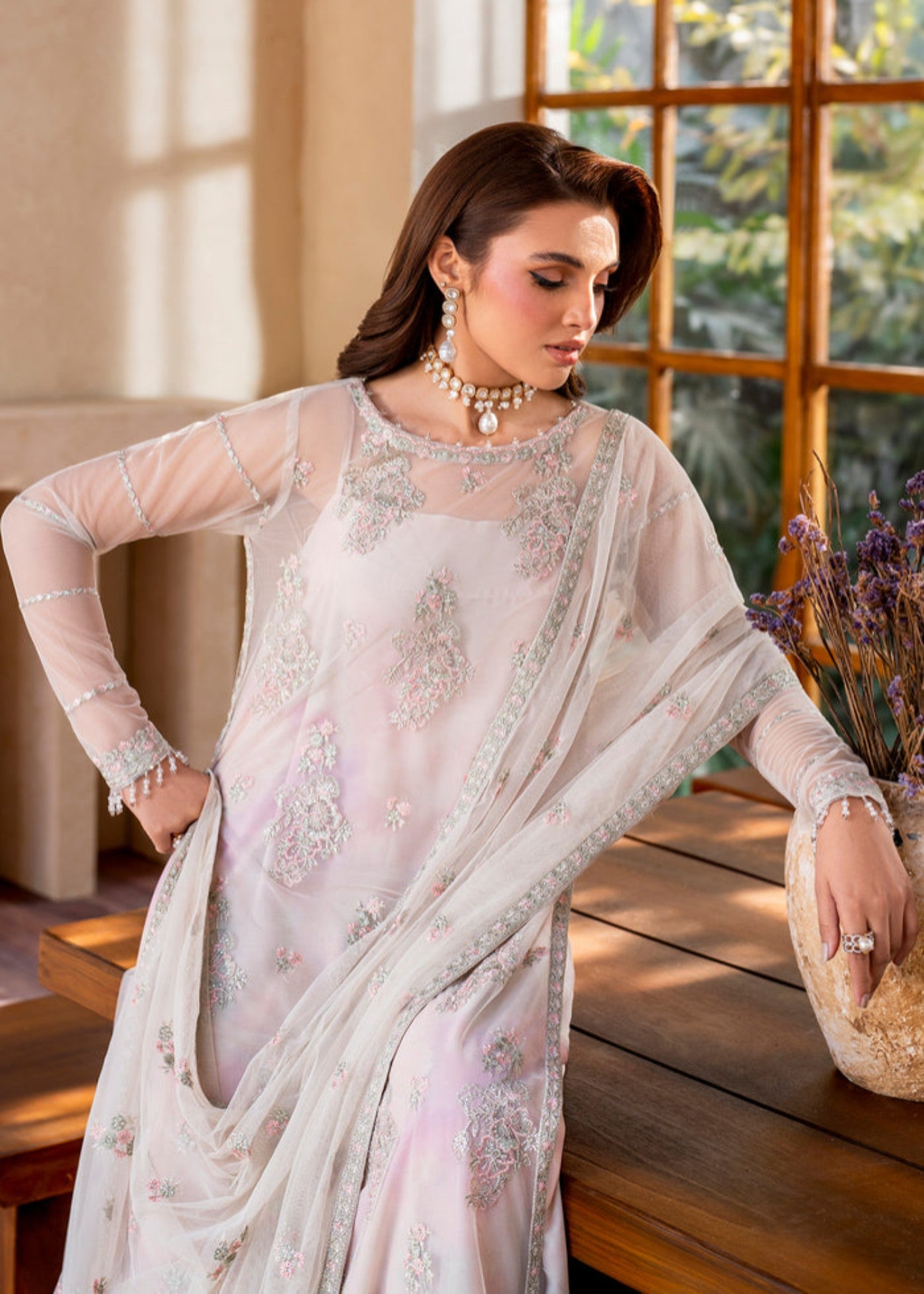 net Sharara in Lilac