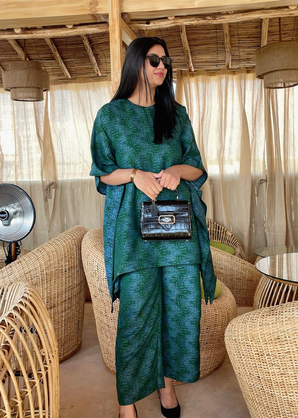 khaddar Unstitched in Green