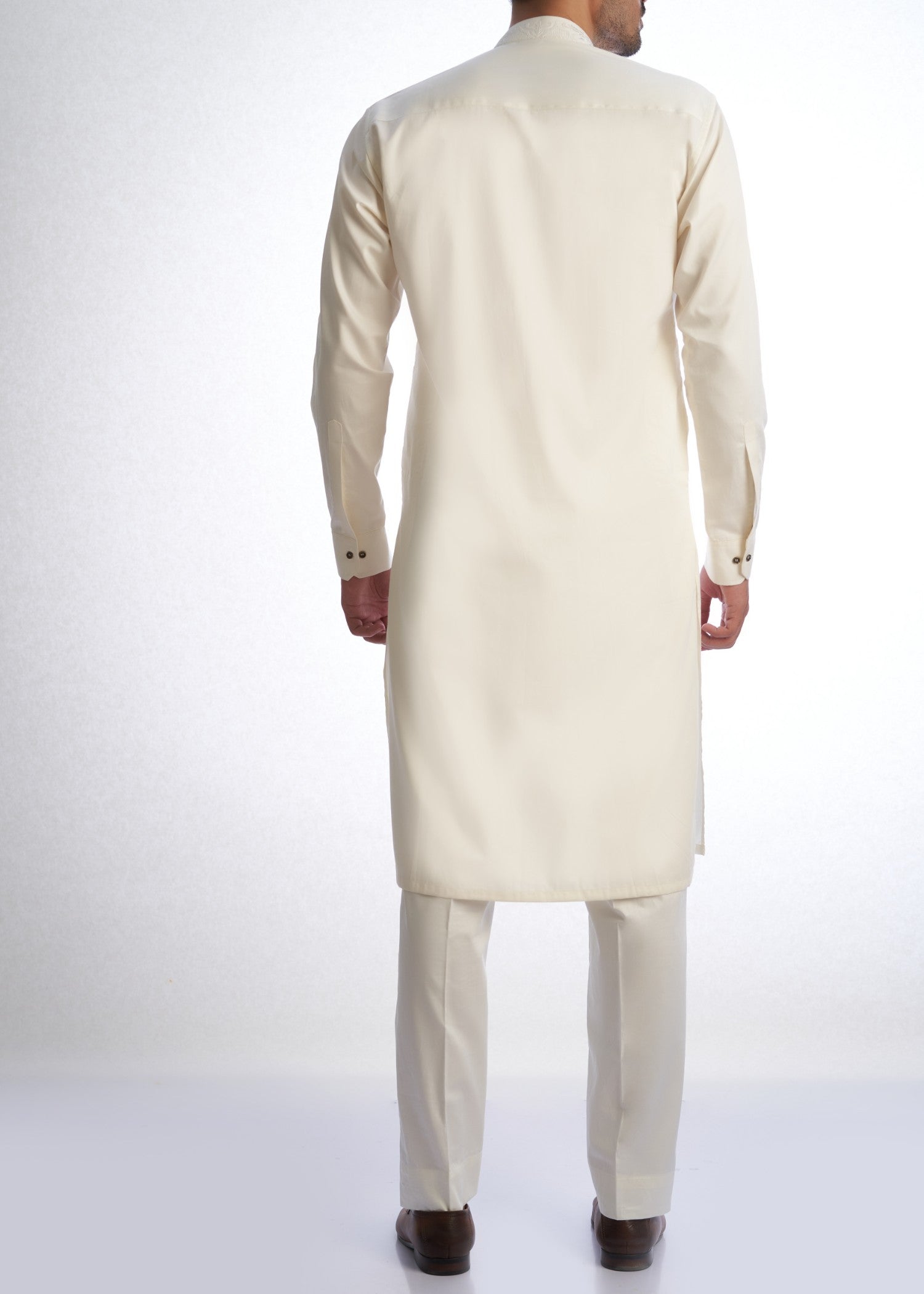 blended satin Waistcoat in White
