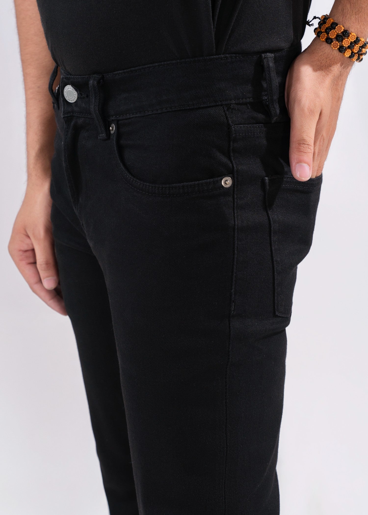 stretch denim Jeans in Black