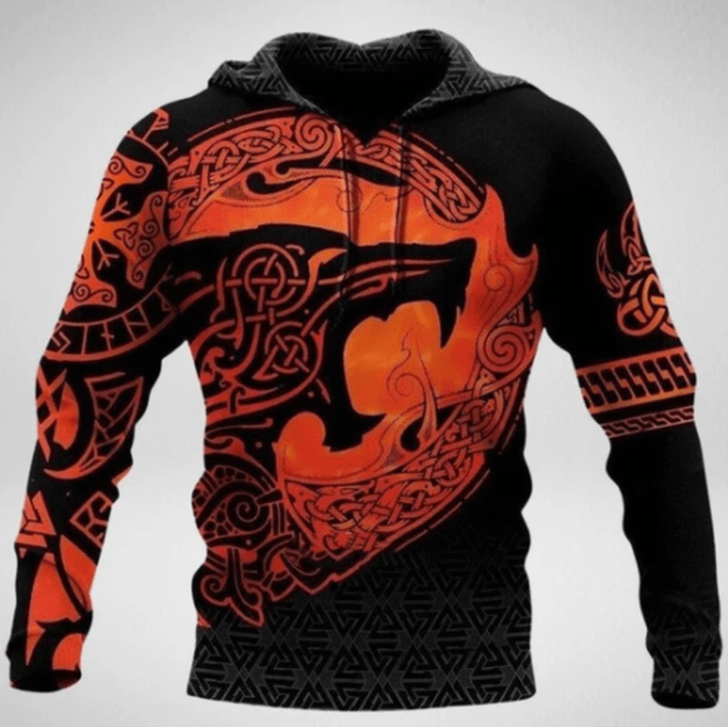 New 3D Digital Printing Hoodie Loose Sweater
