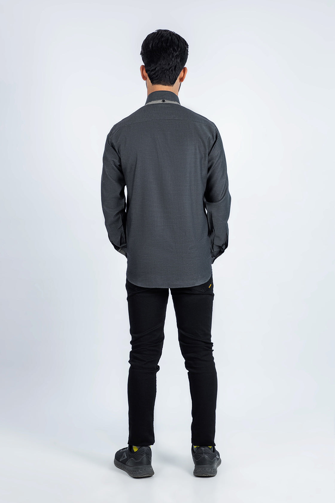 cotton Formal Shirt in Grey