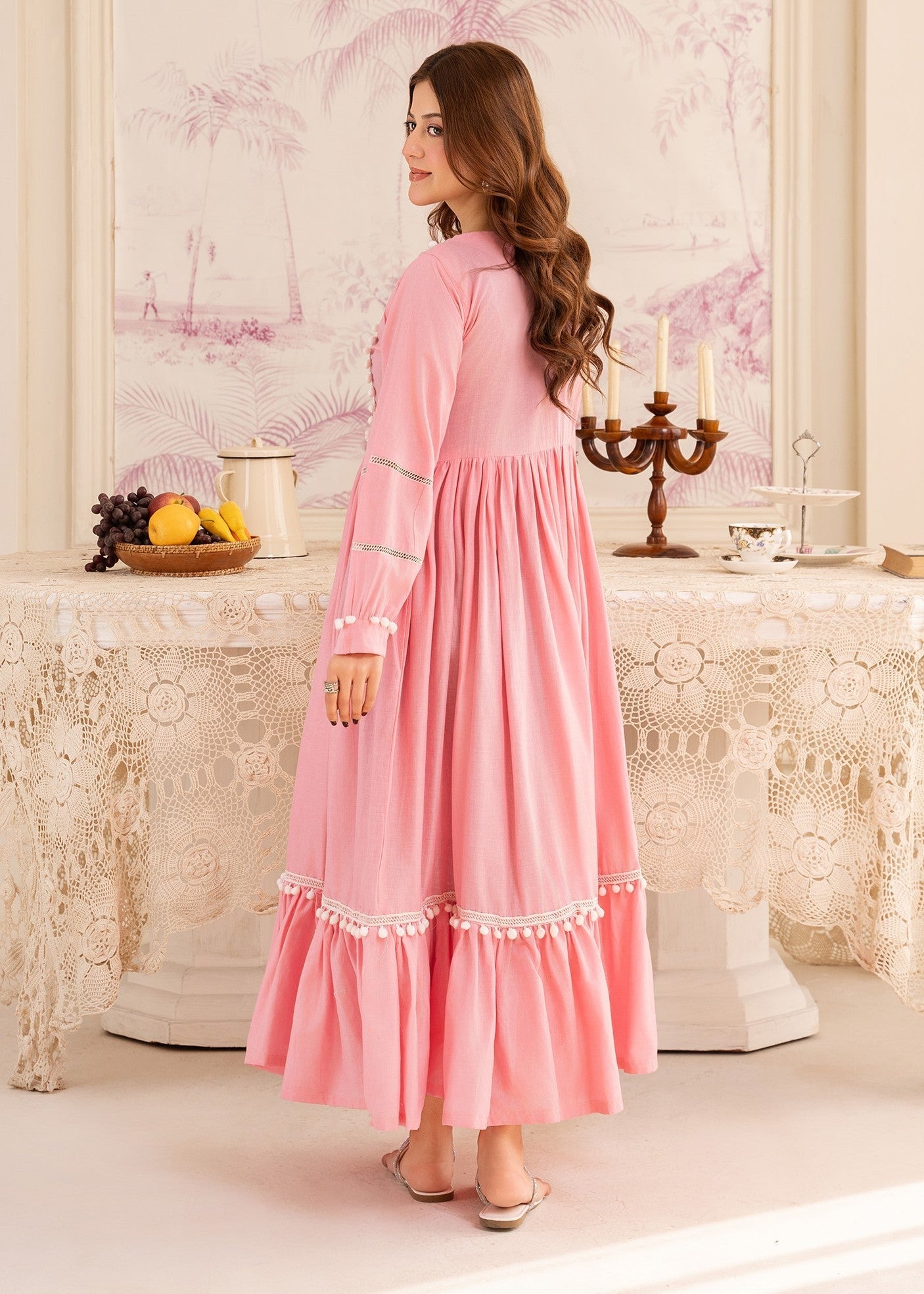 cotton Maxi in Baby pink