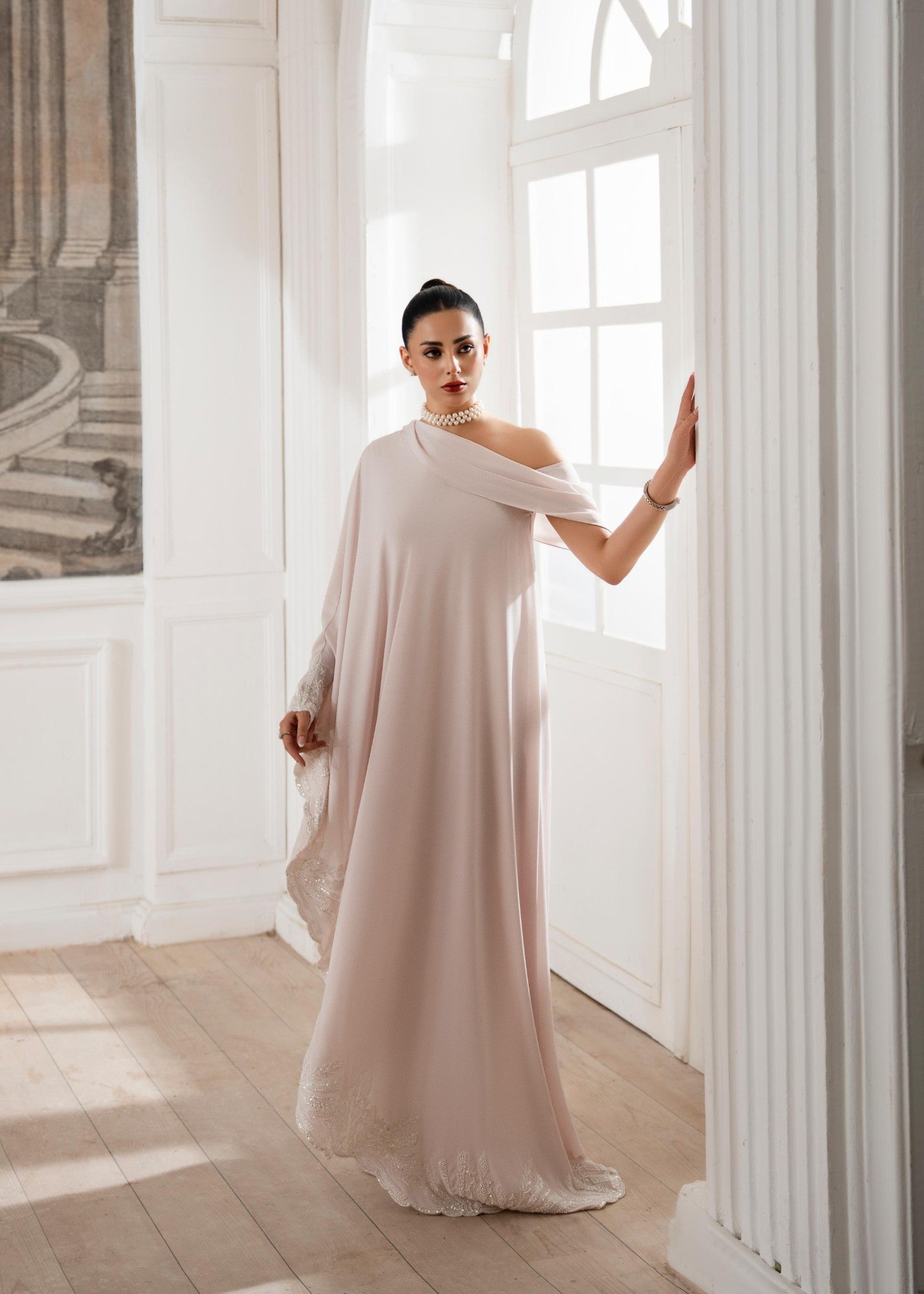 georgette Dress in Pink