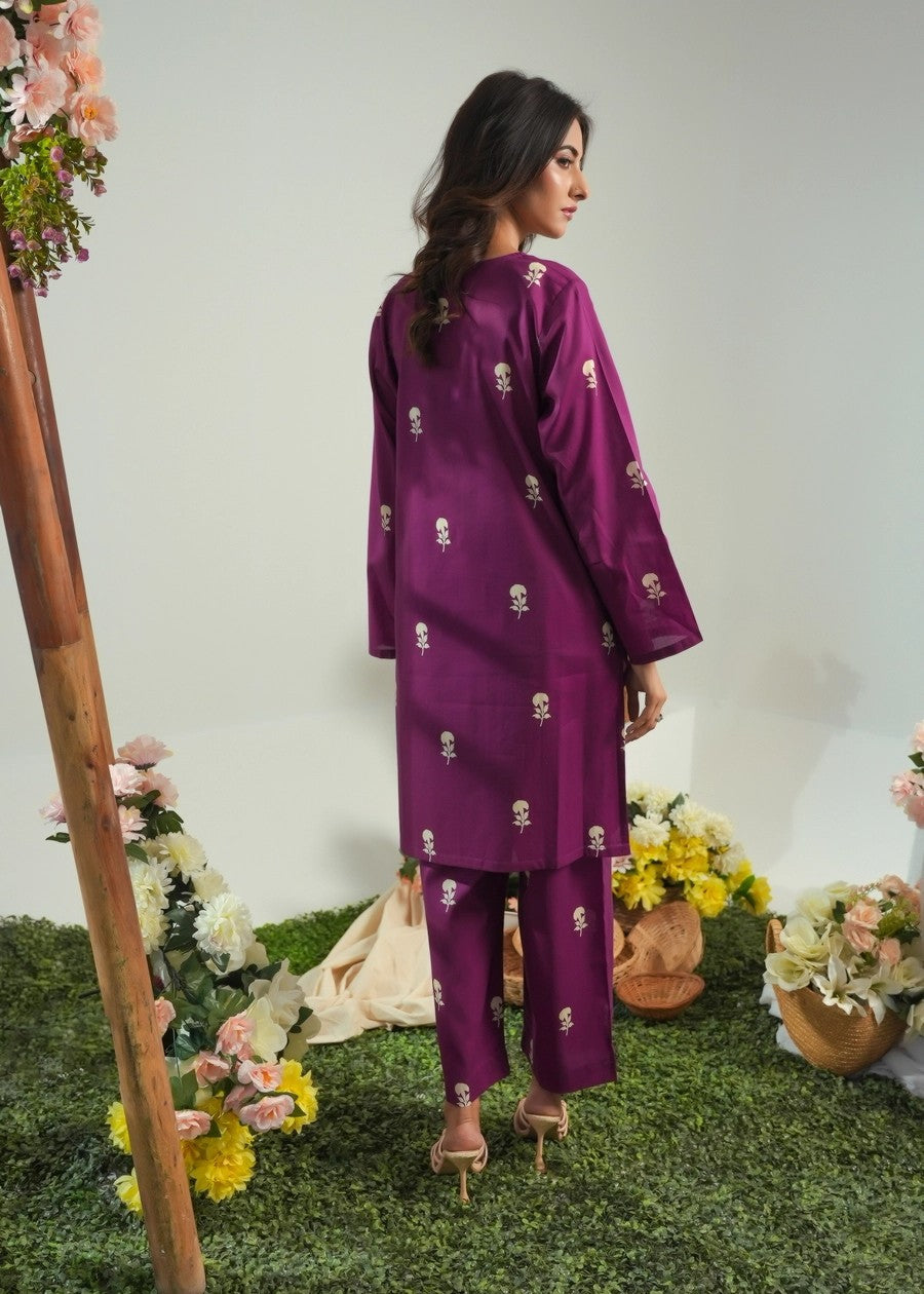 cambric Co Ord Sets in Purple