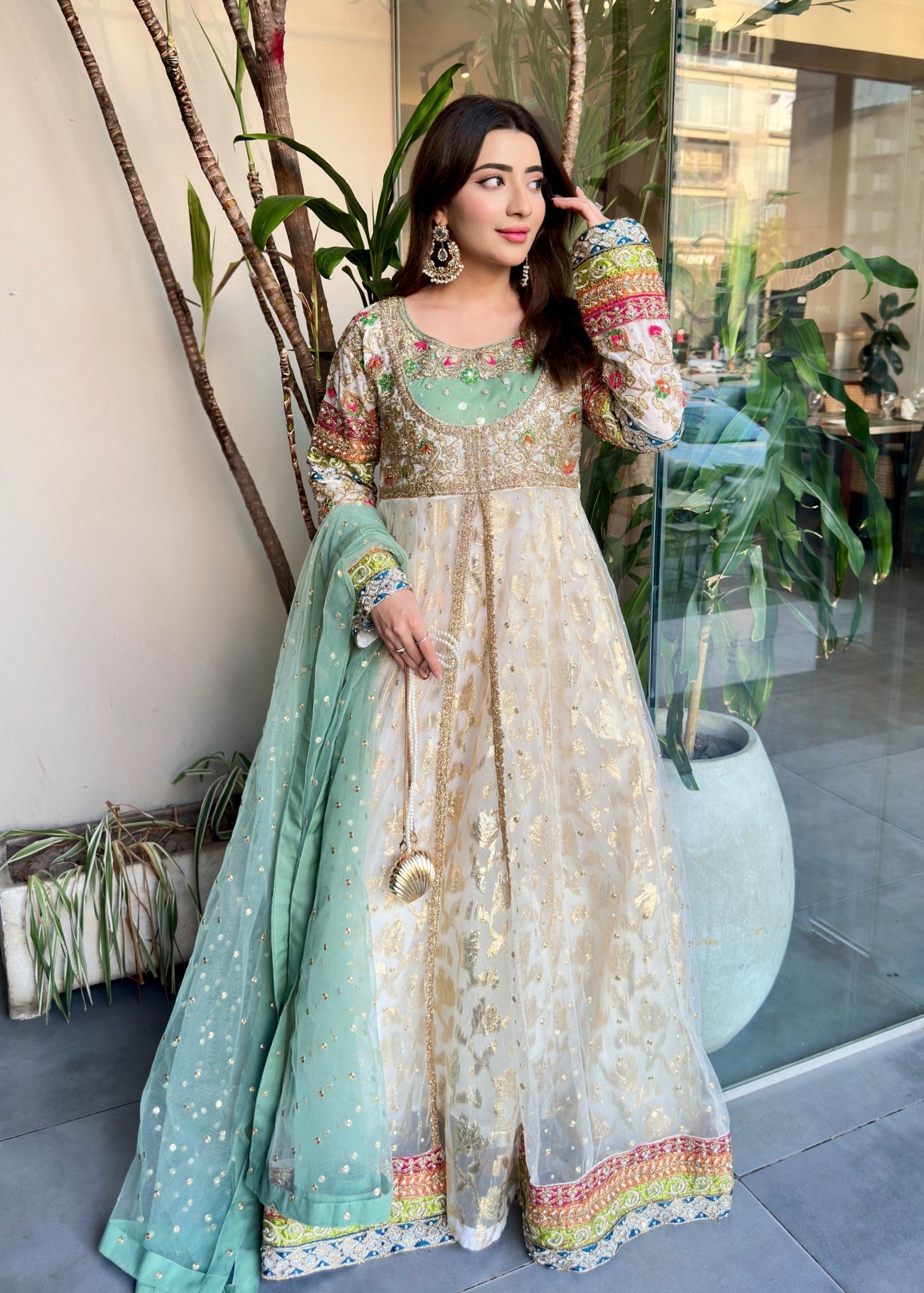 net Maxi in White