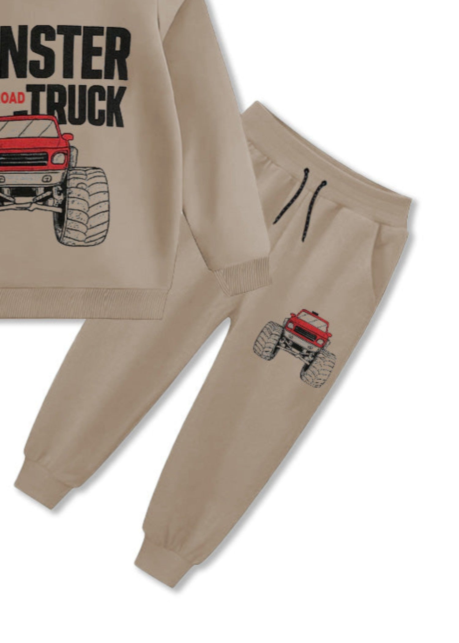 fleece Tracksuit in Beige