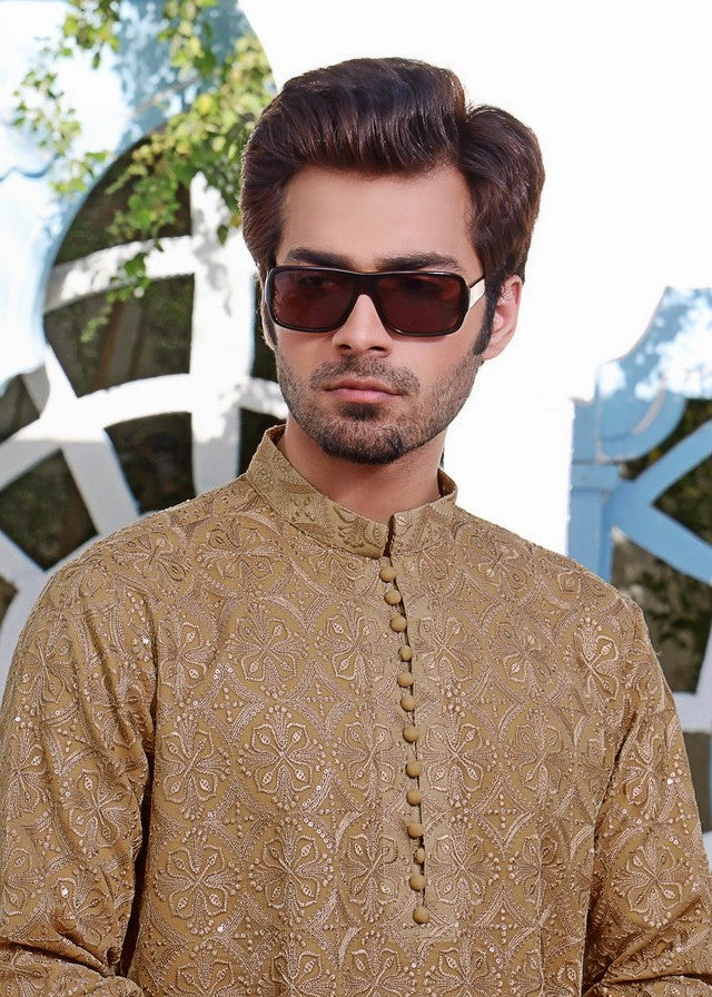 masuri Kurta Set in Brown