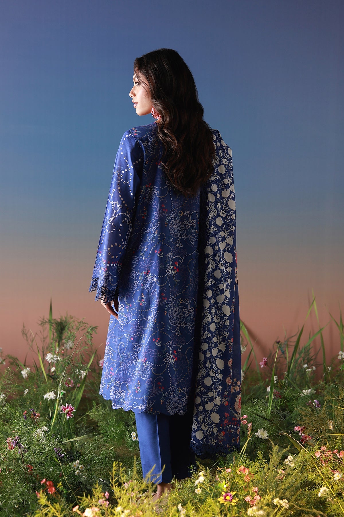 Mirha Lawn – Bandhni Delight