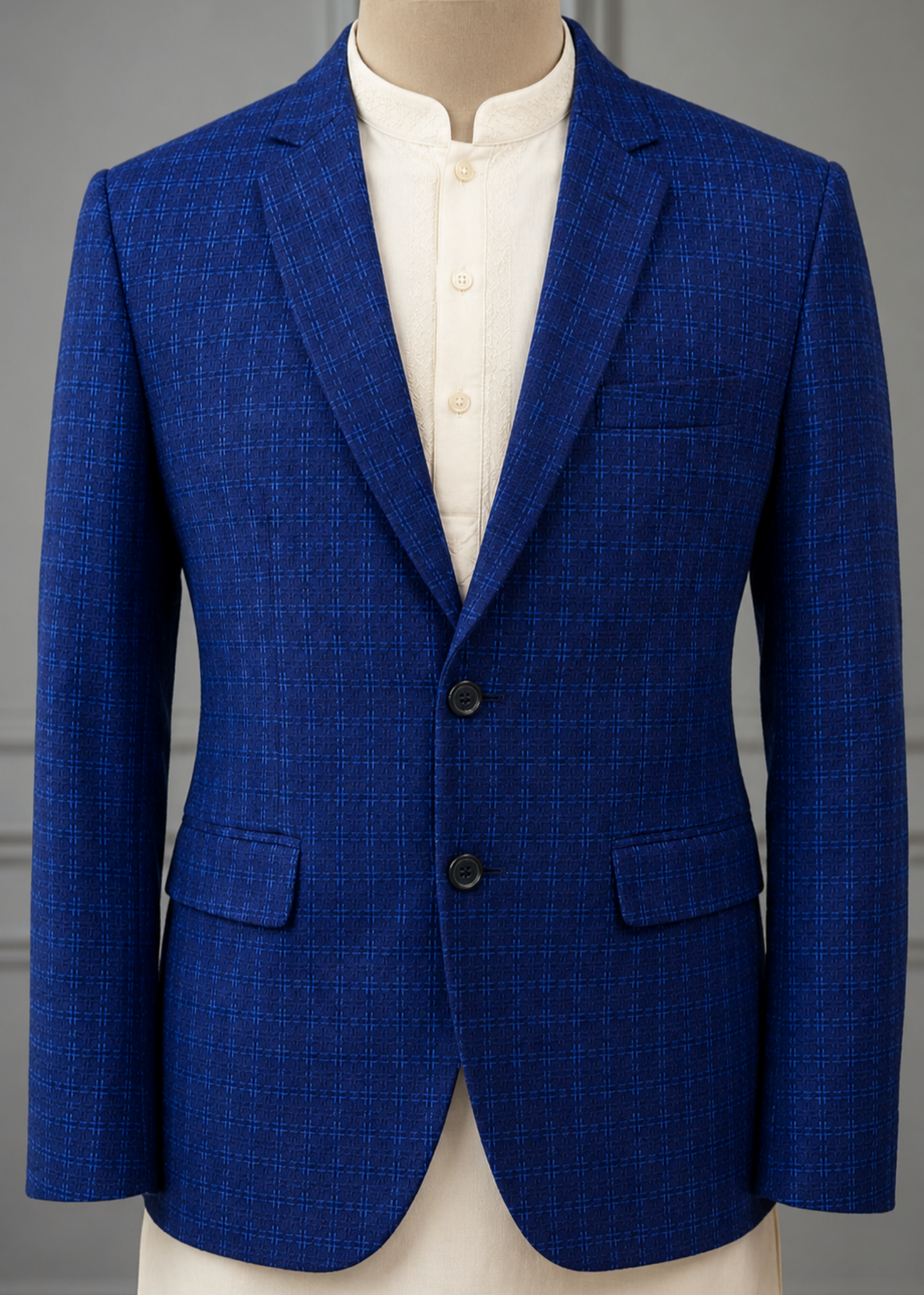 tropical Blazer in Royal blue