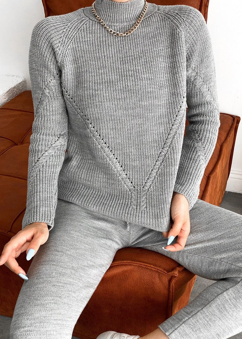 wool Co Ord Sets in Grey
