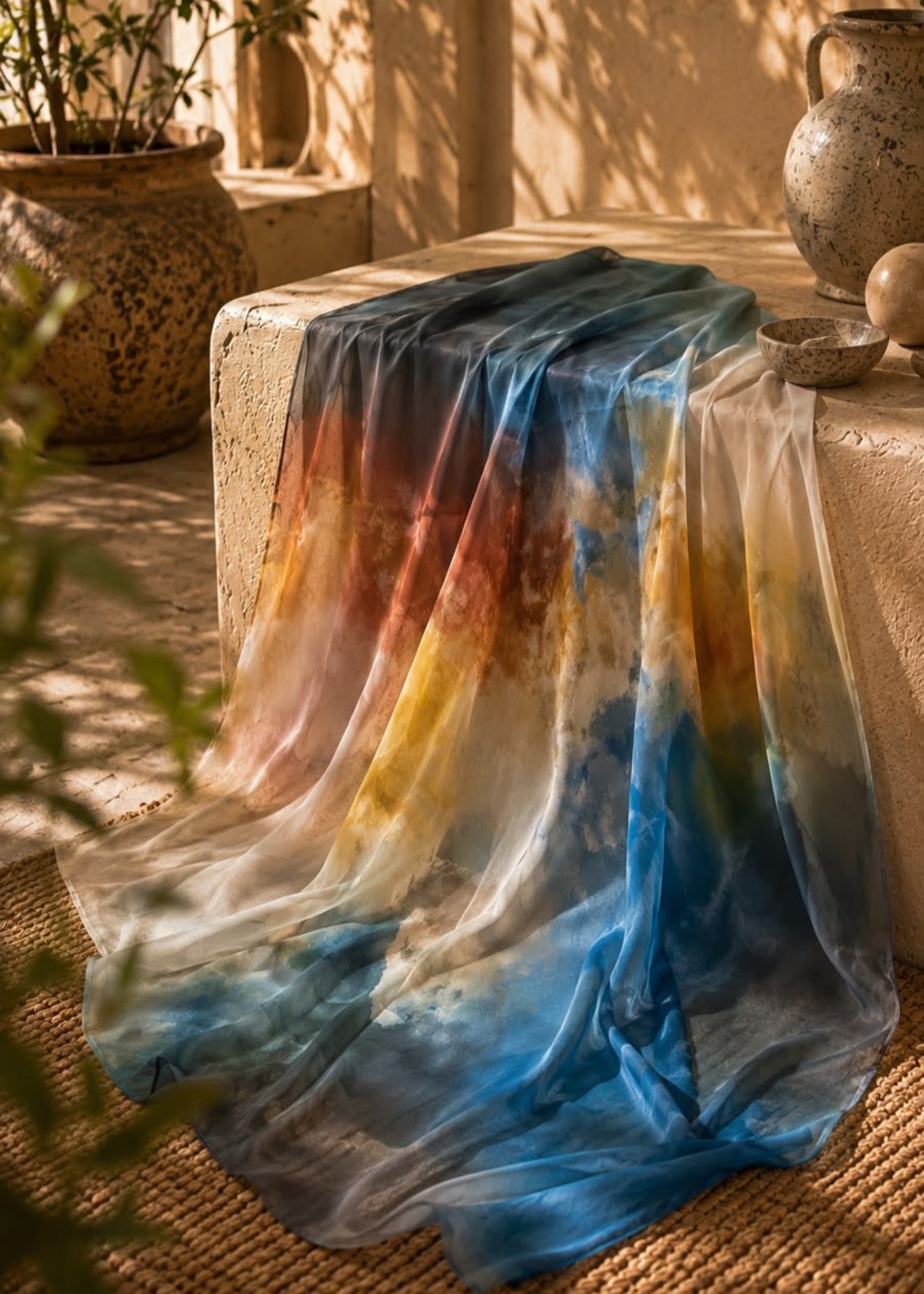georgette chiffon Hijab in Multi