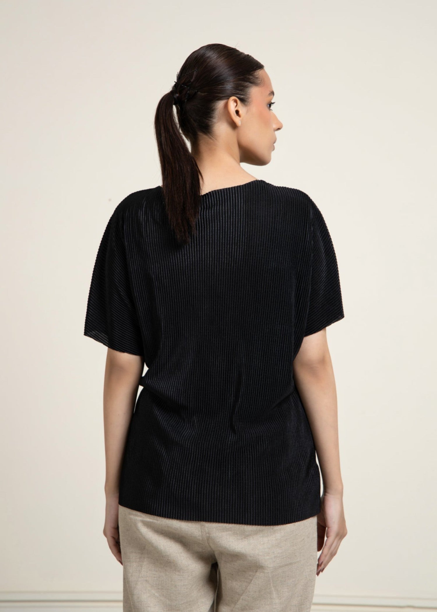 silk Top in Black