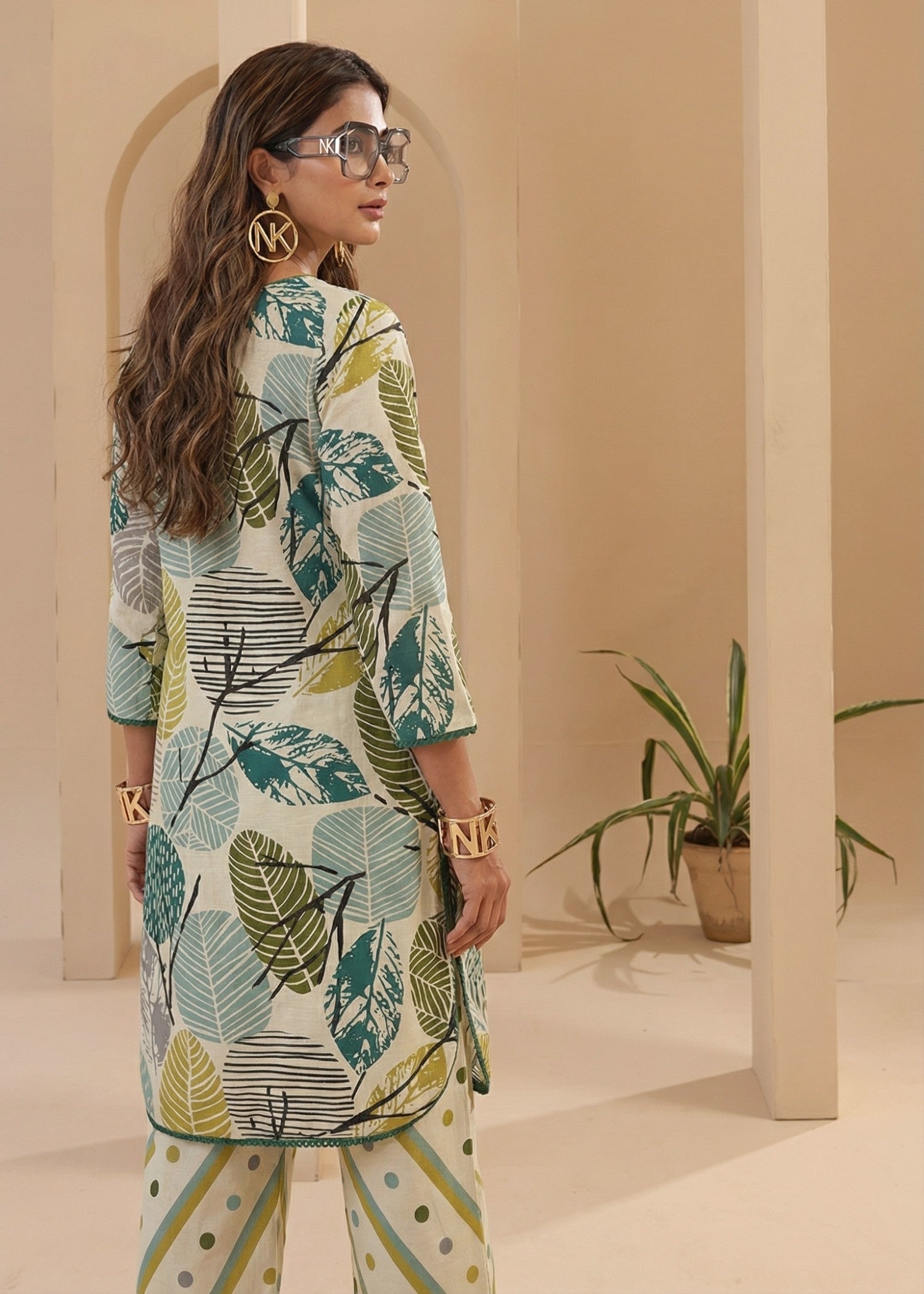 poly silk Kurta Set in Cream